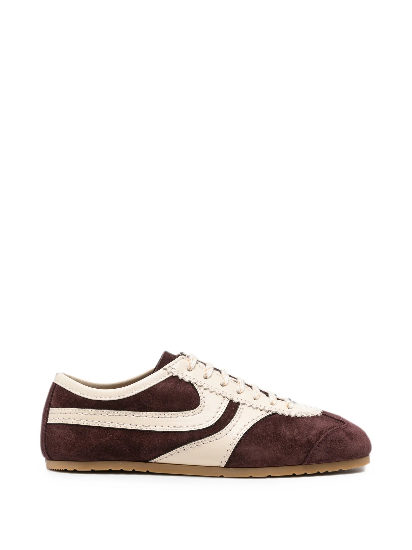 suede panelled sneakers