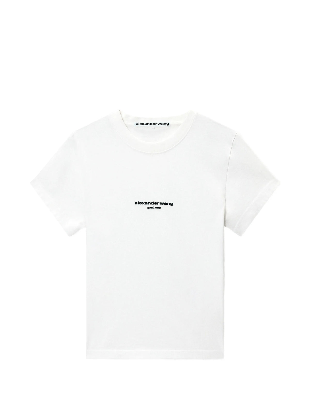 logo print shrunken T-shirt