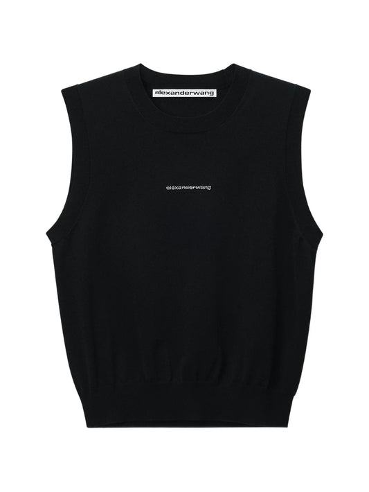 crystal hotfix logo tank