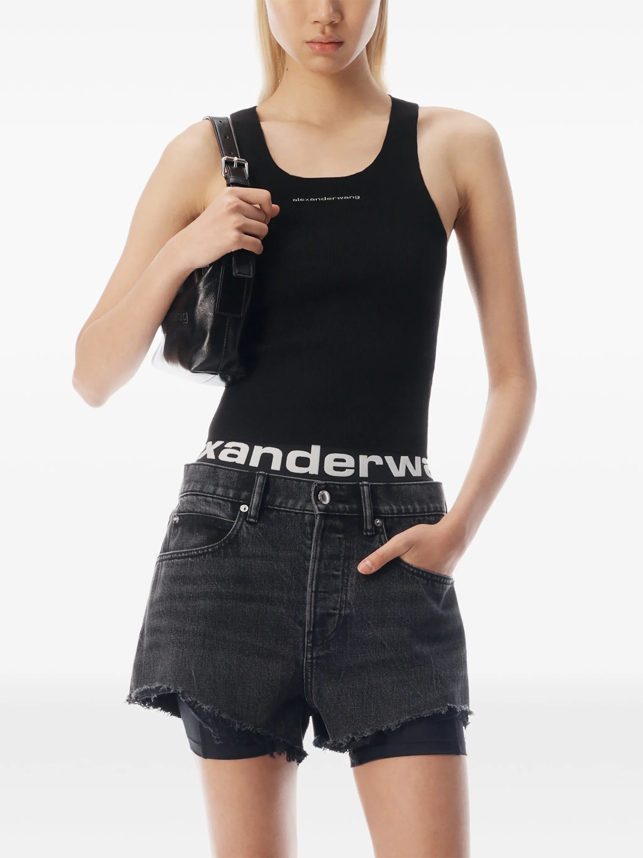 pre-styled relaxed logo bike short