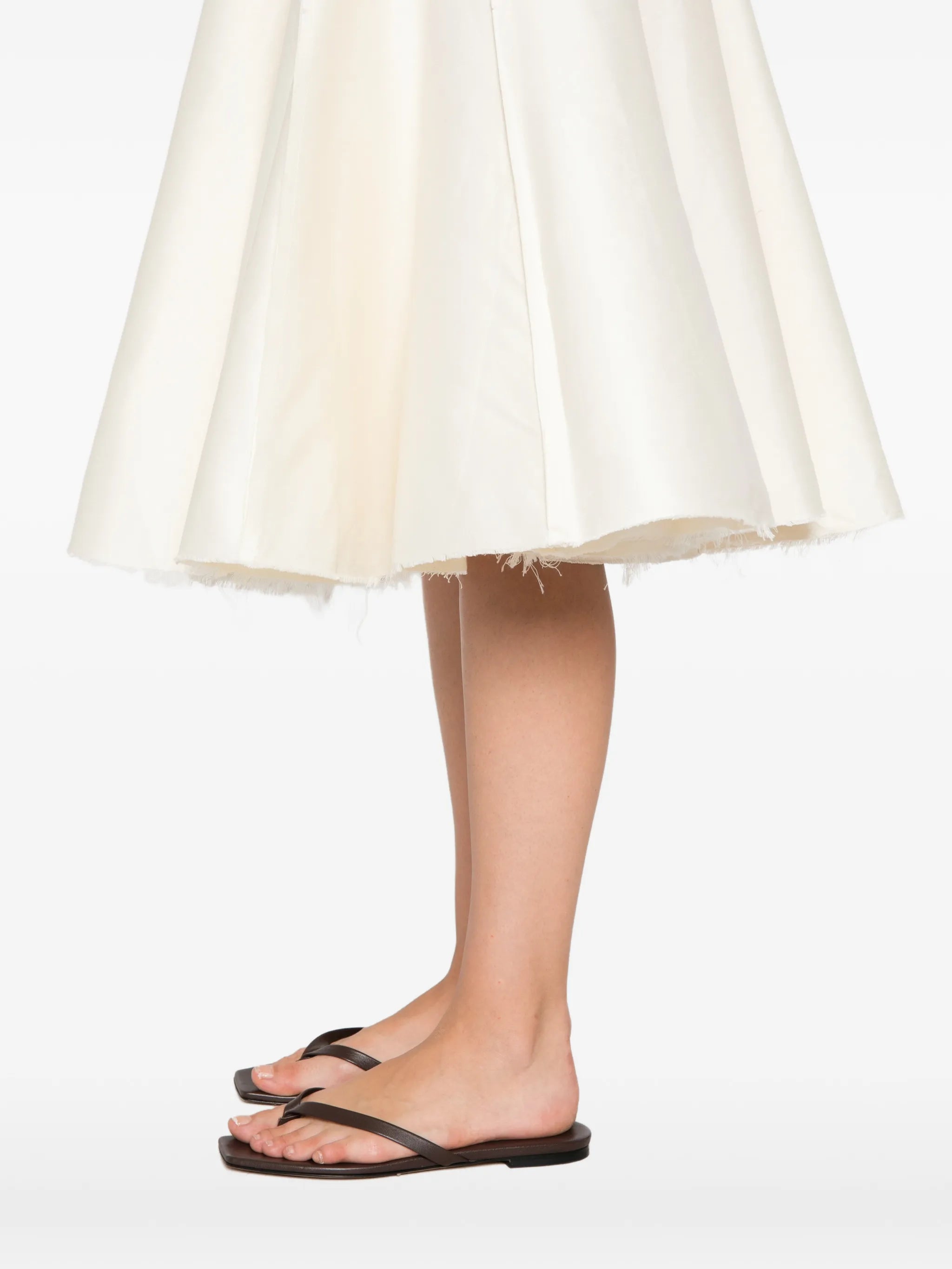 Dinner At Freds frayed midi skirt