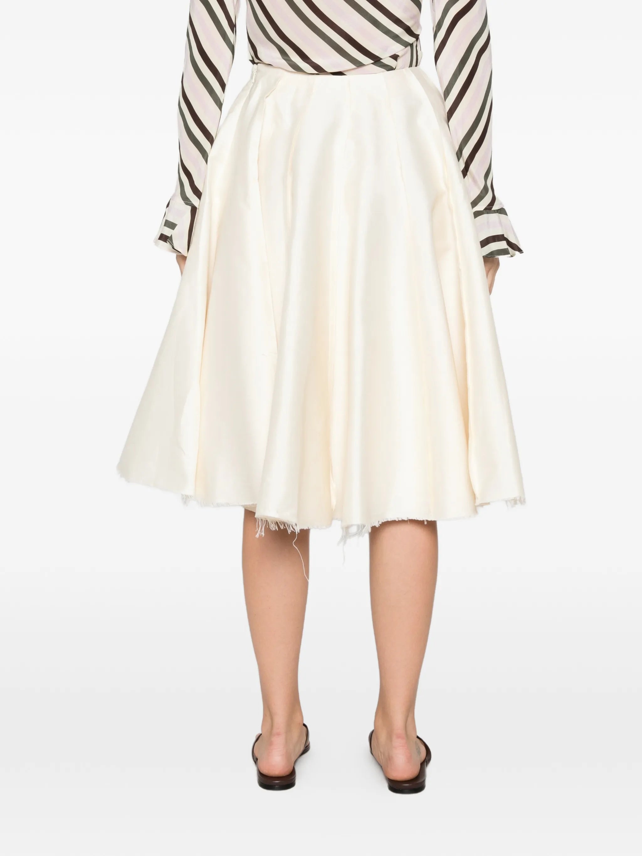 Dinner At Freds frayed midi skirt