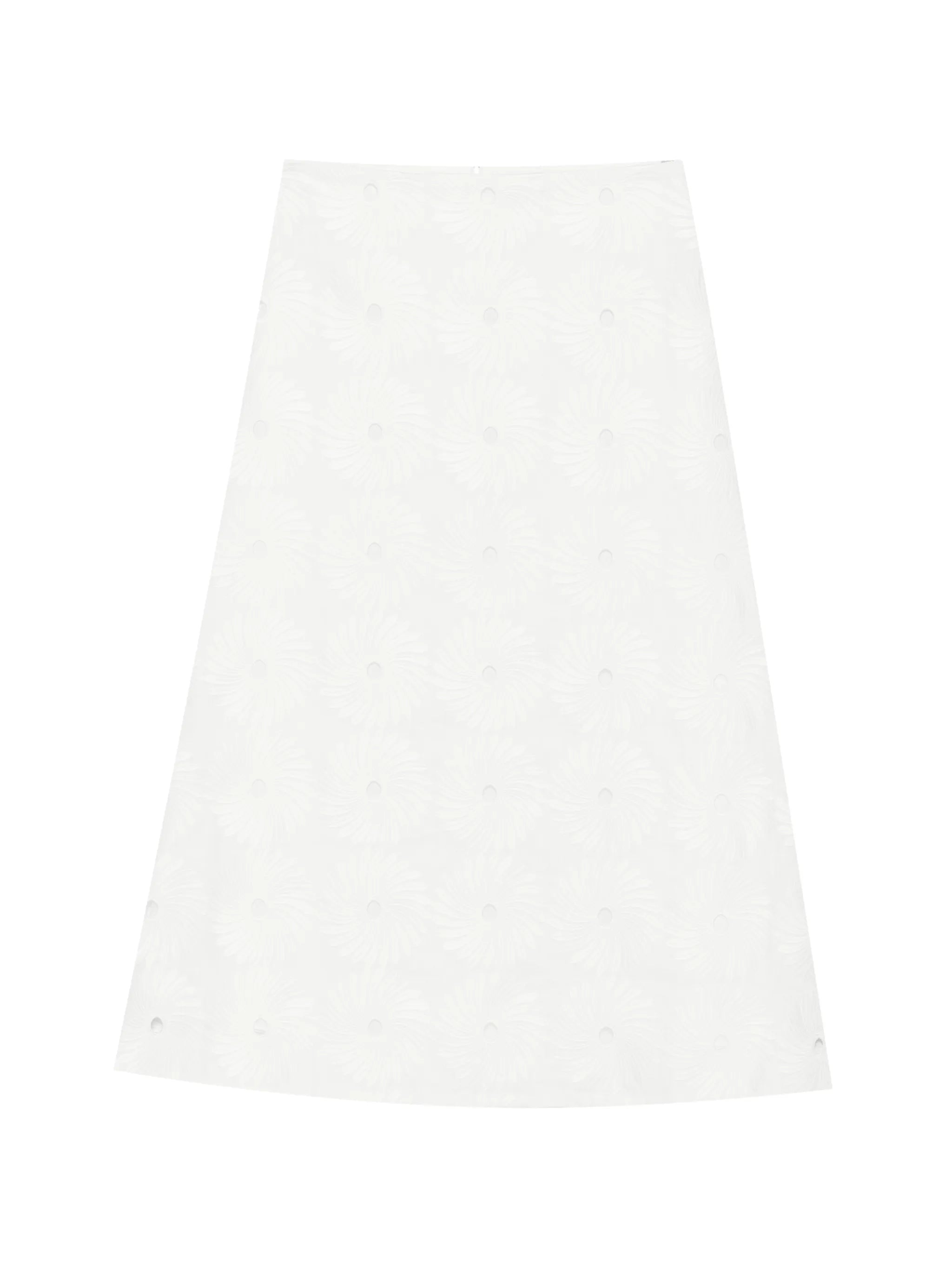 It's A New Day embroidered midi skirt