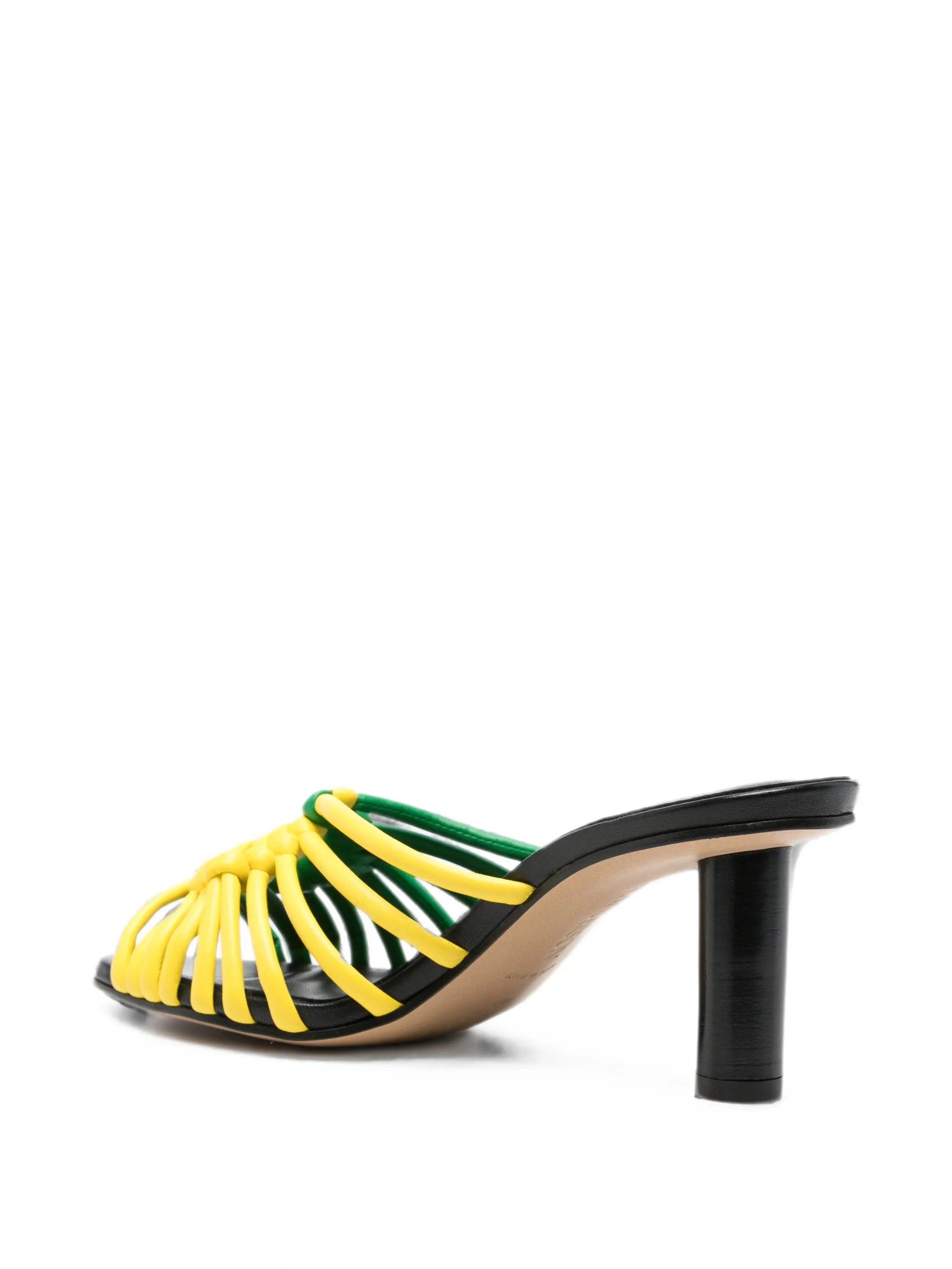 Plot leather heeled sandals