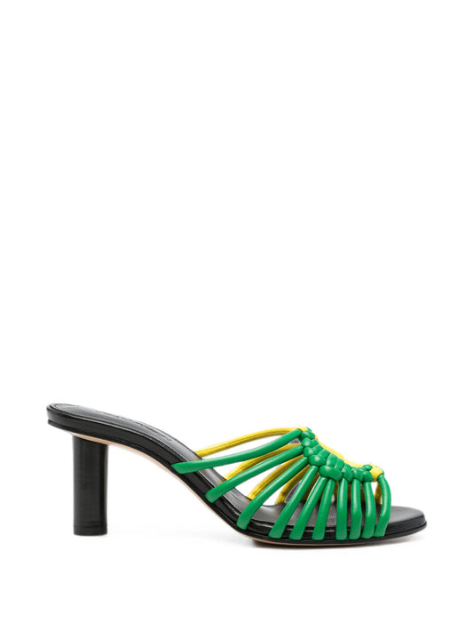 Plot leather heeled sandals