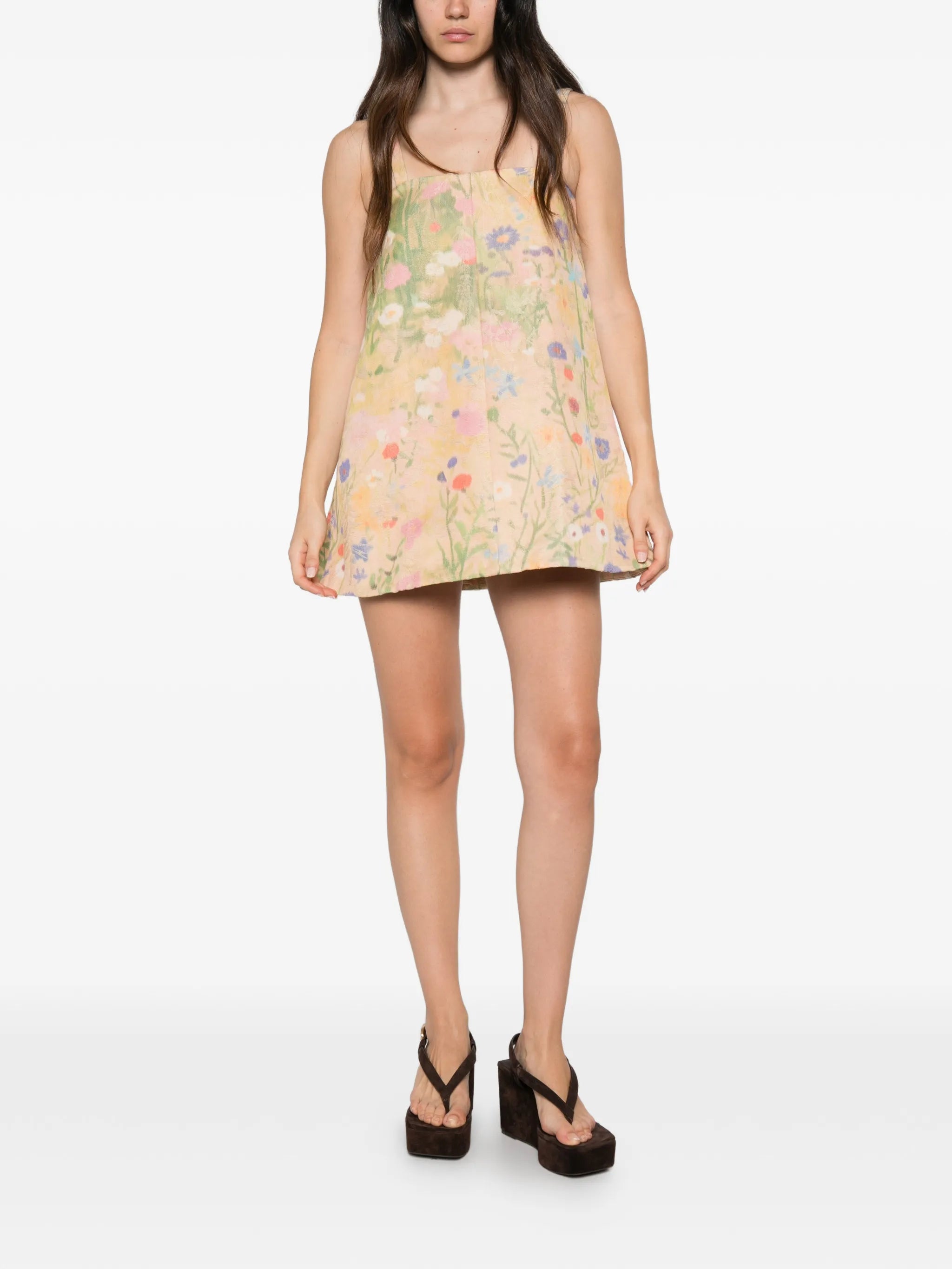 Chasing The Sun floral-print mini dress