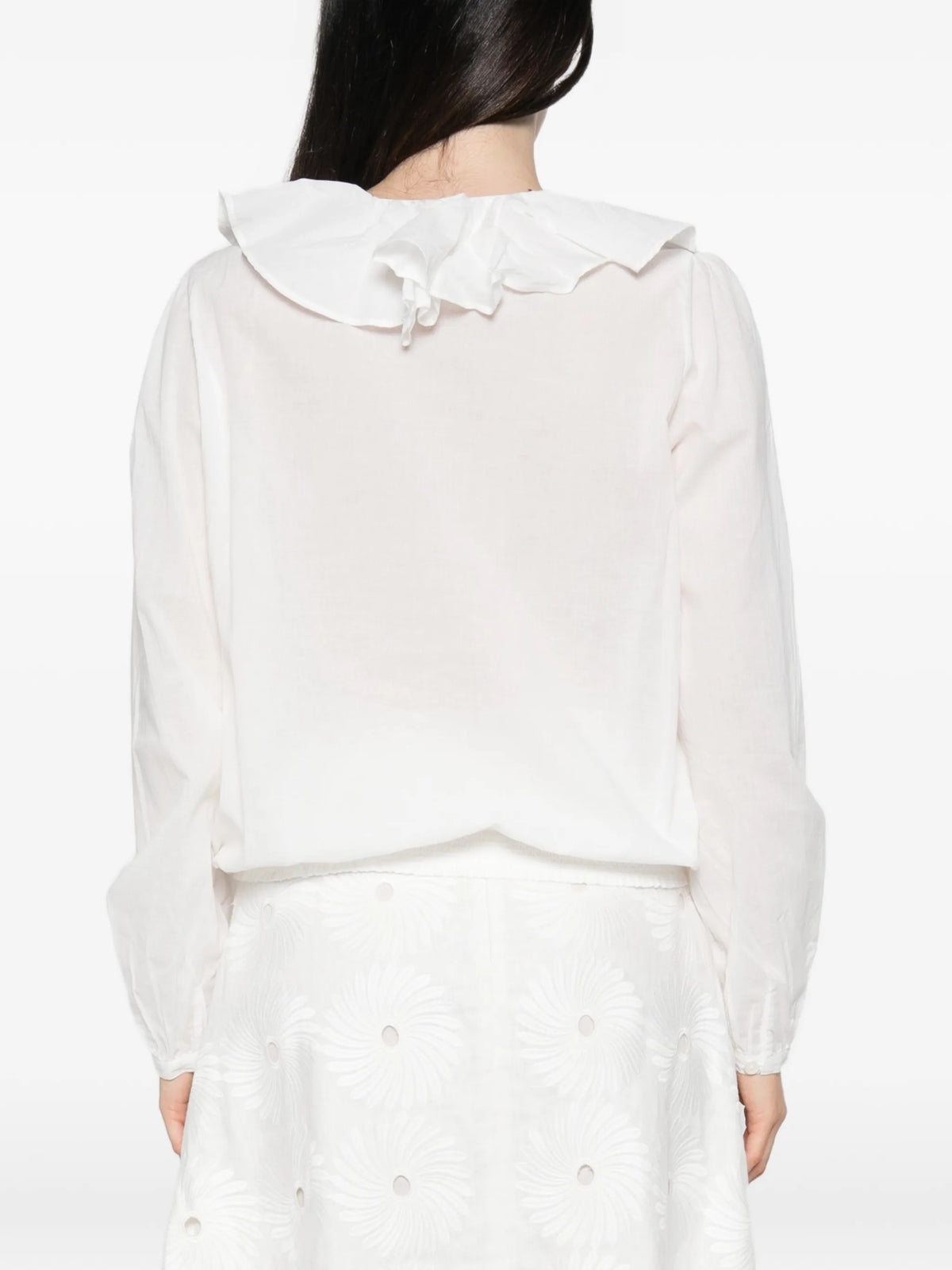 Keep Ypour Edges Soft ruffled V-neck top