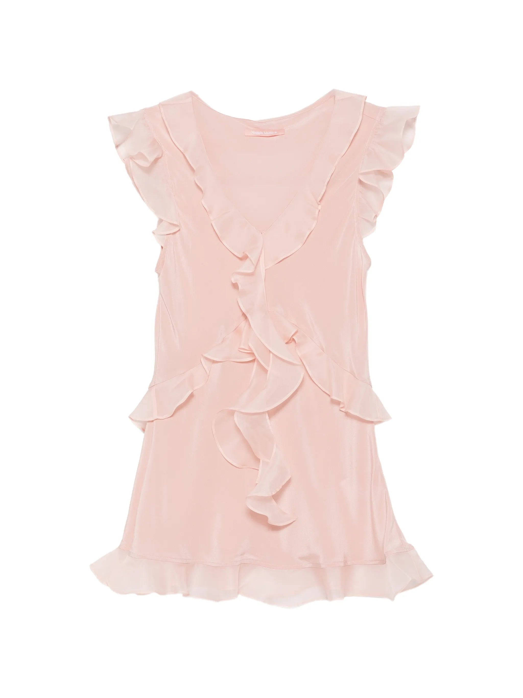 Weak in The Kness ruffled silk top