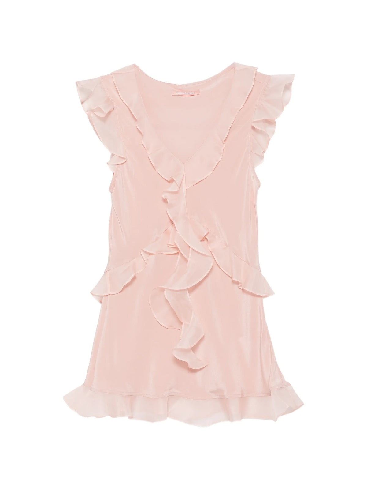 Weak in The Kness ruffled silk top