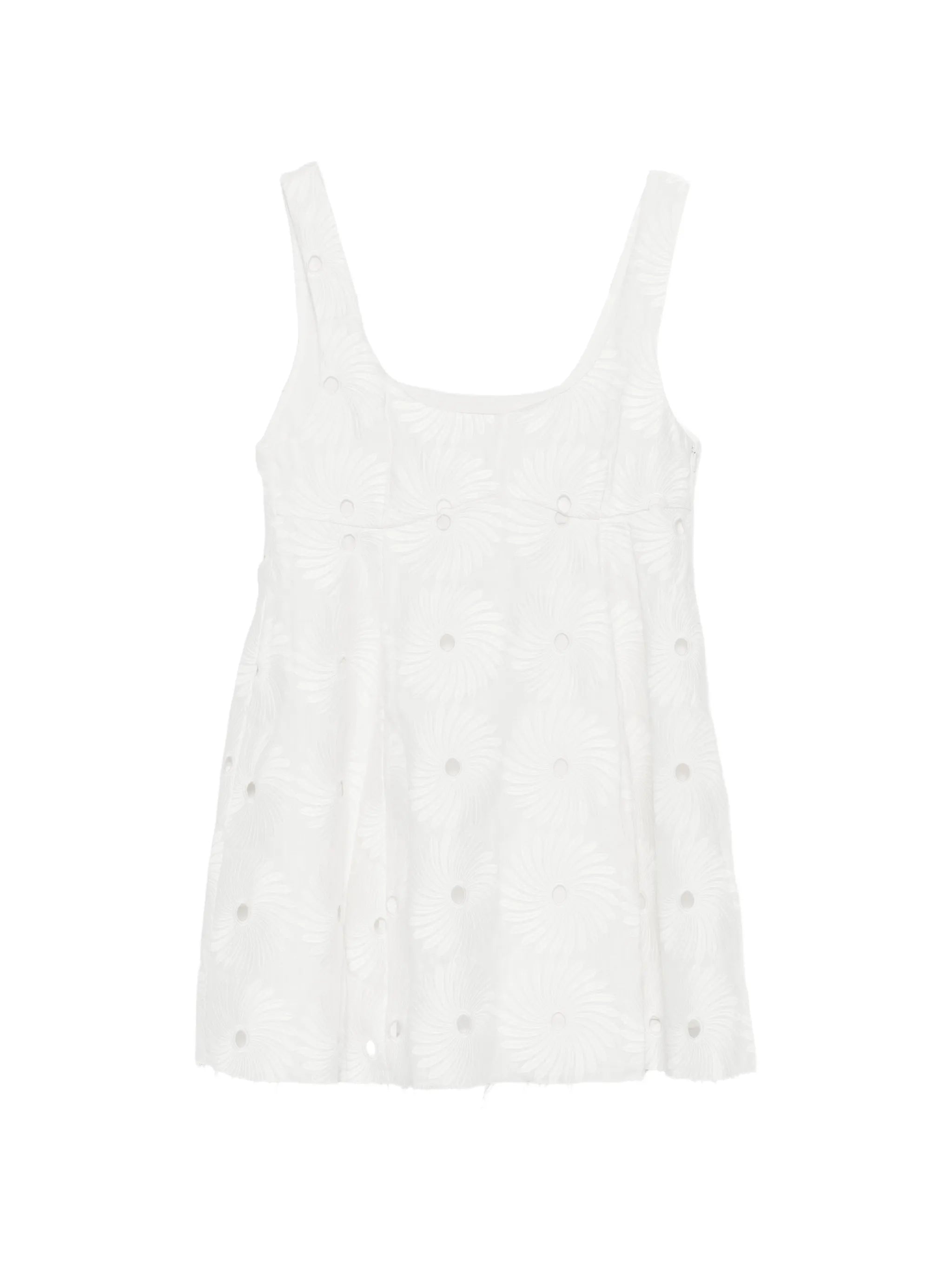 Dress That All Bad Boys Like 2.0 embroidered eyelet-detail mini dress