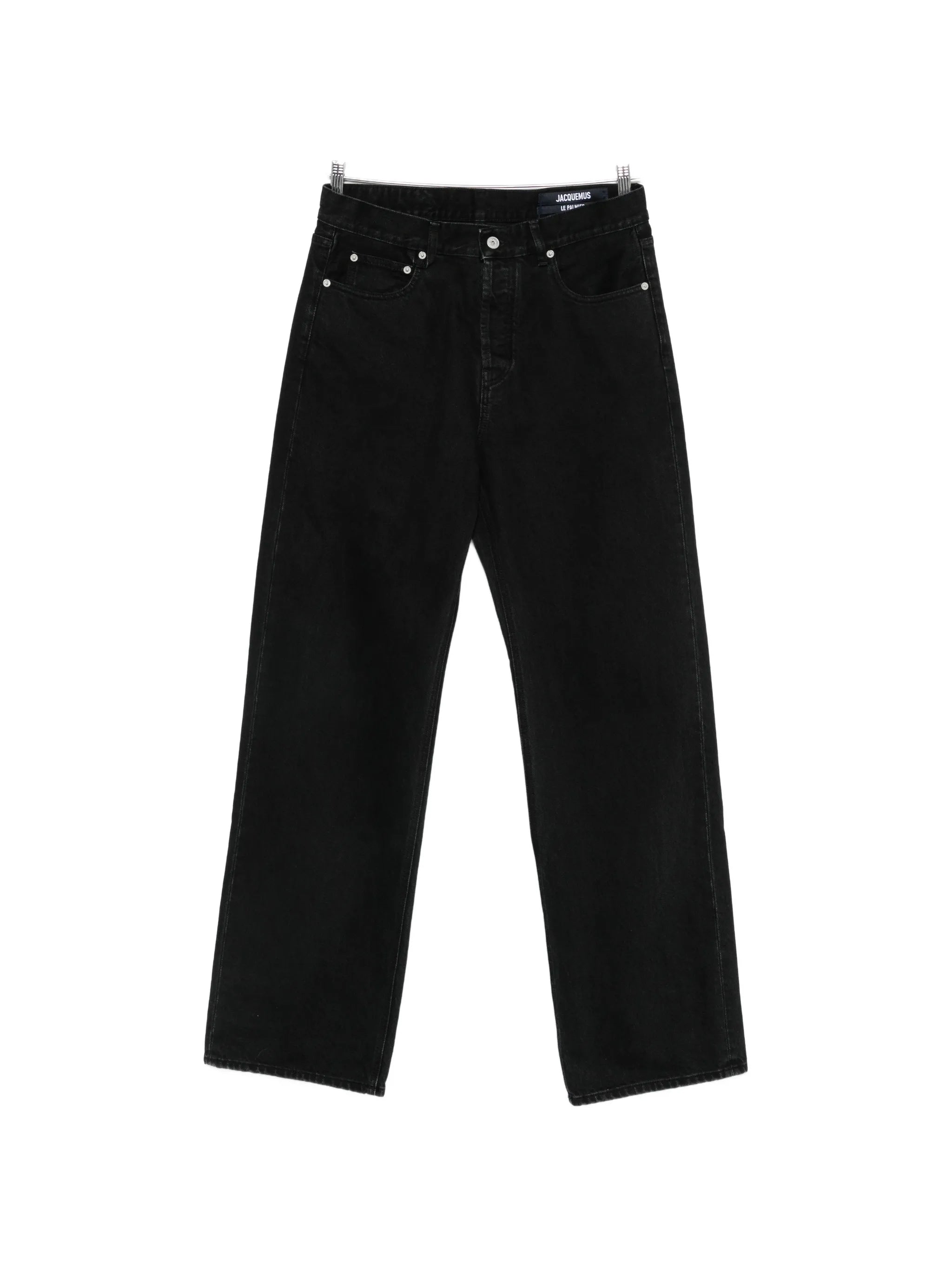logo-embroidered straight-leg jeans