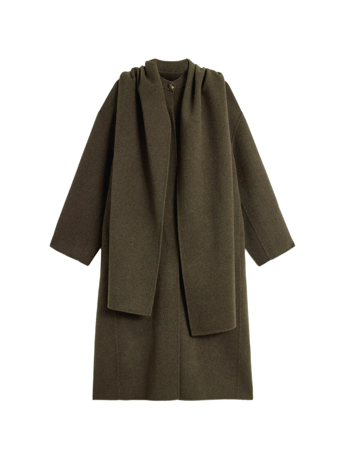 Finn scarf-detail coat