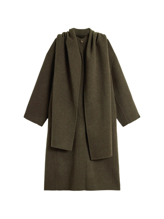 Finn scarf-detail coat