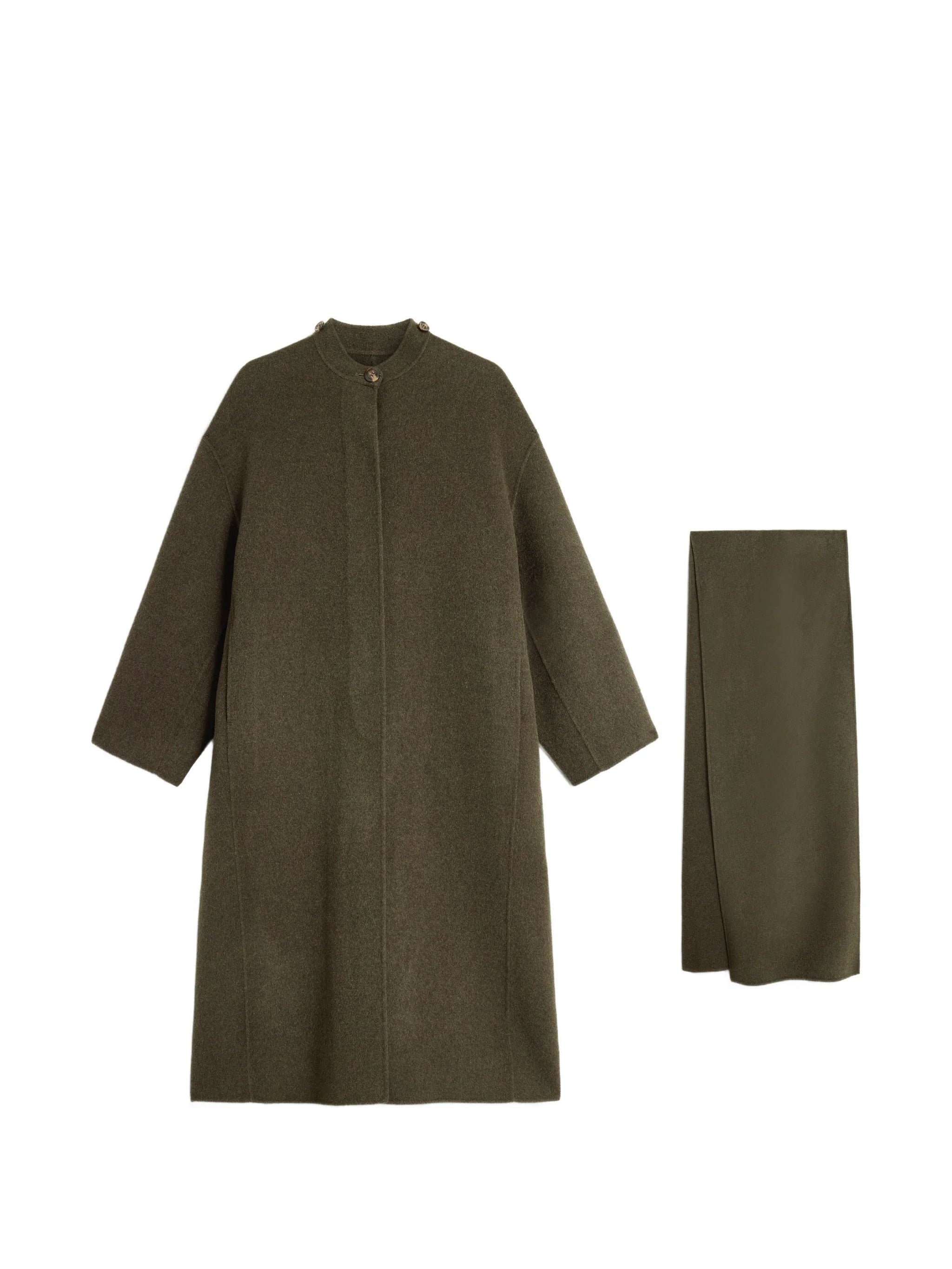 Finn scarf-detail coat