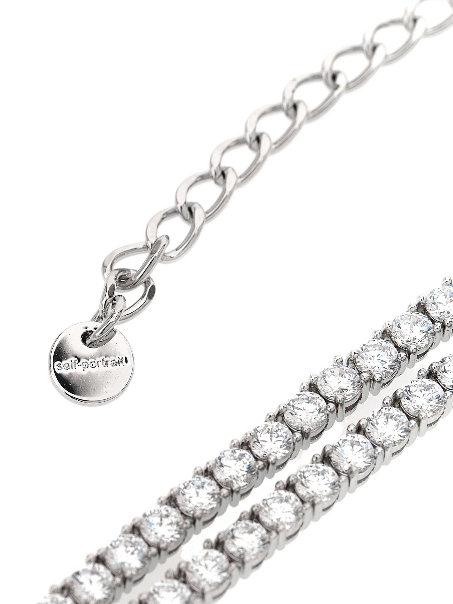 Double Crystal Bow necklace