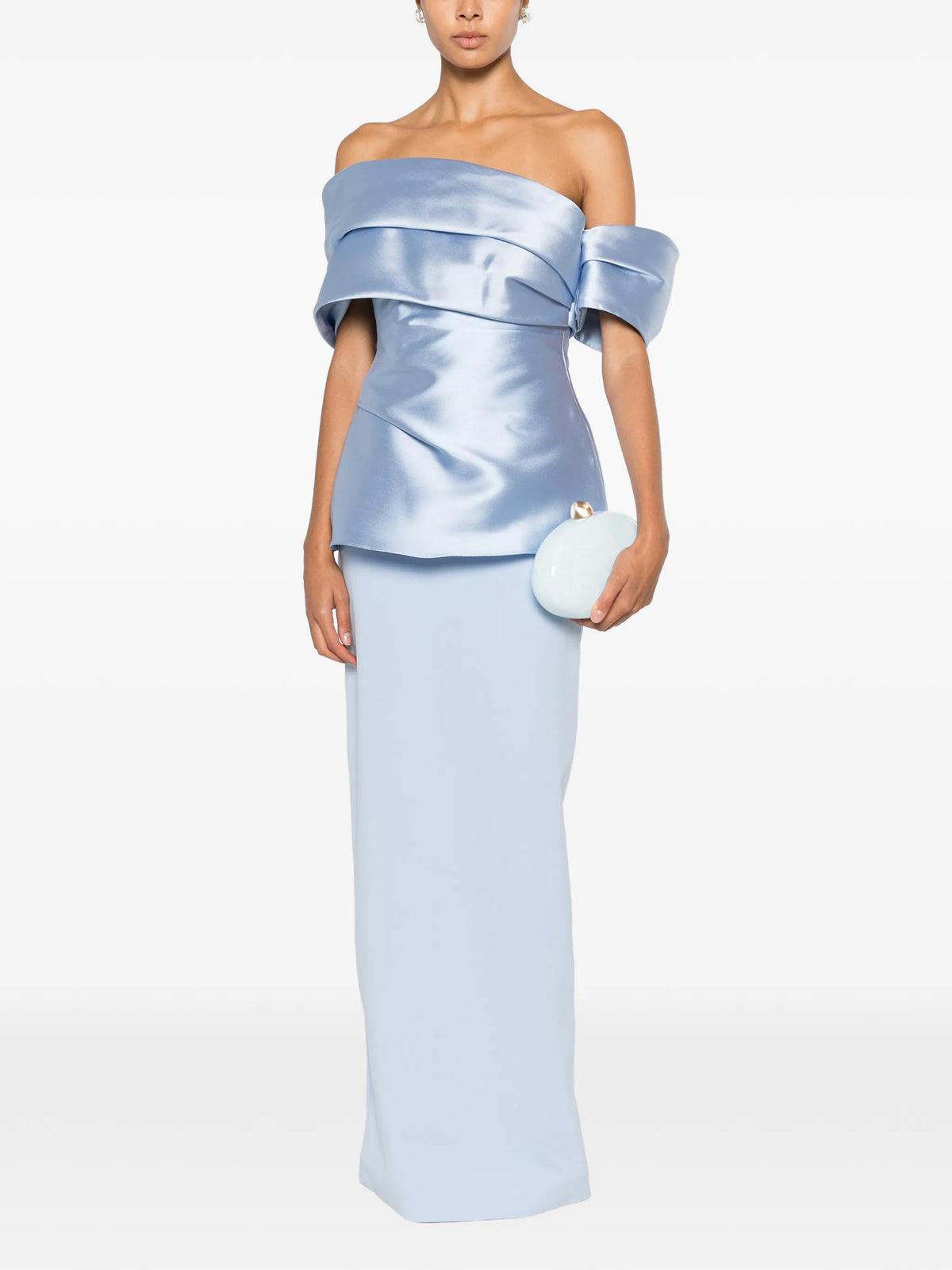 the Lucine maxi dress in light blue