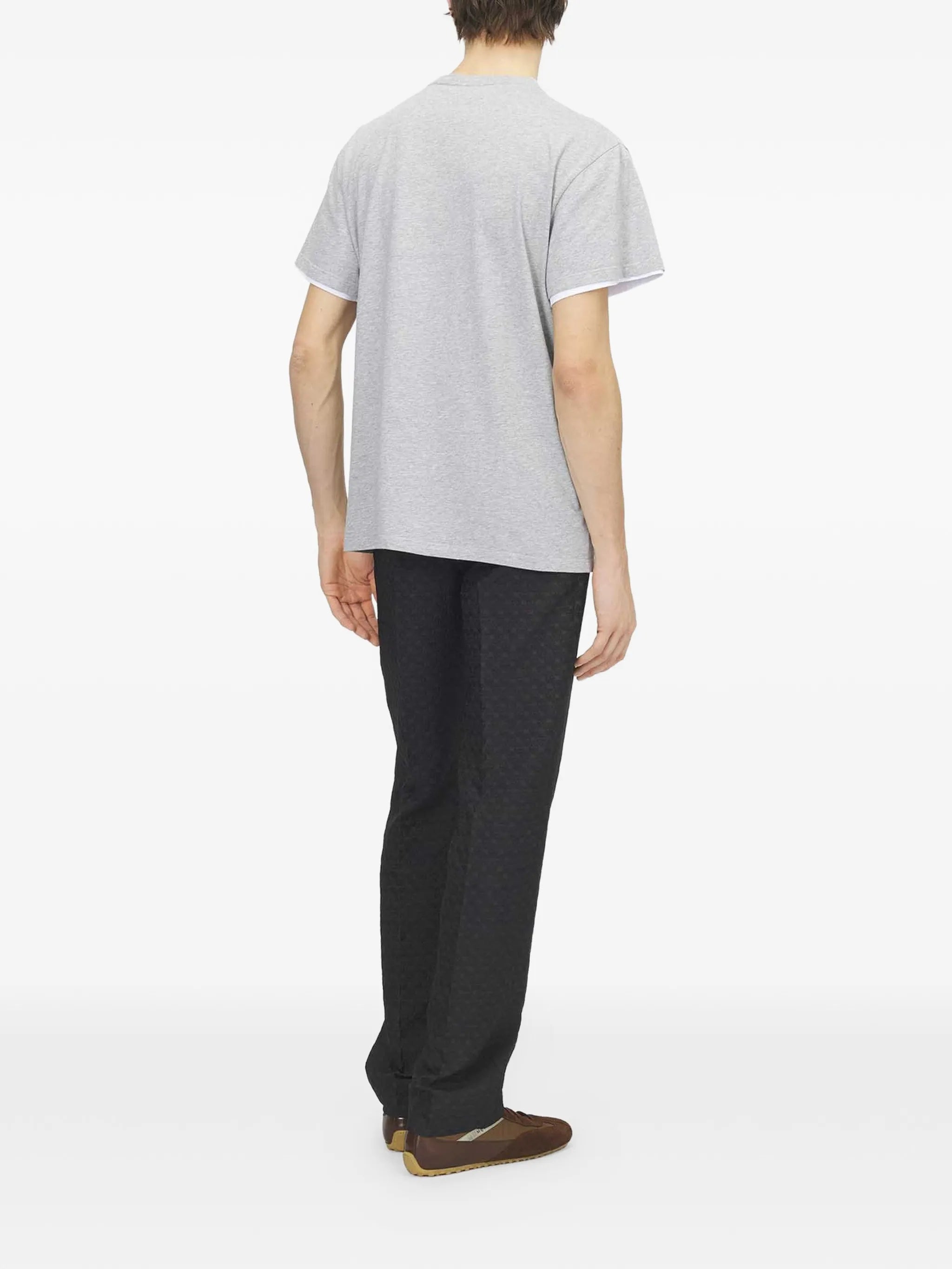 skull-applique T-shirt