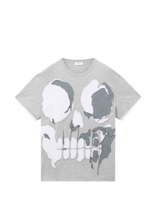skull-applique T-shirt