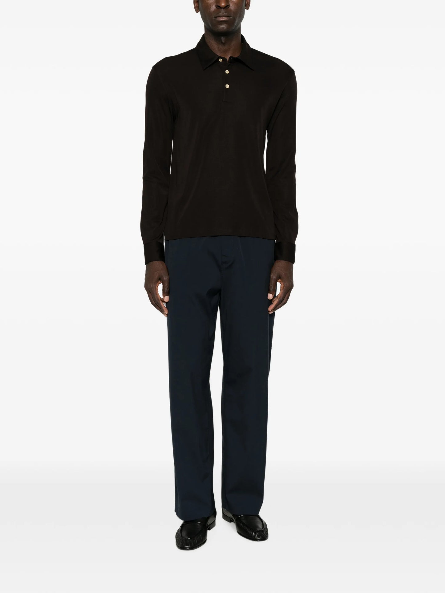 Reyes long-sleeve polo shirt