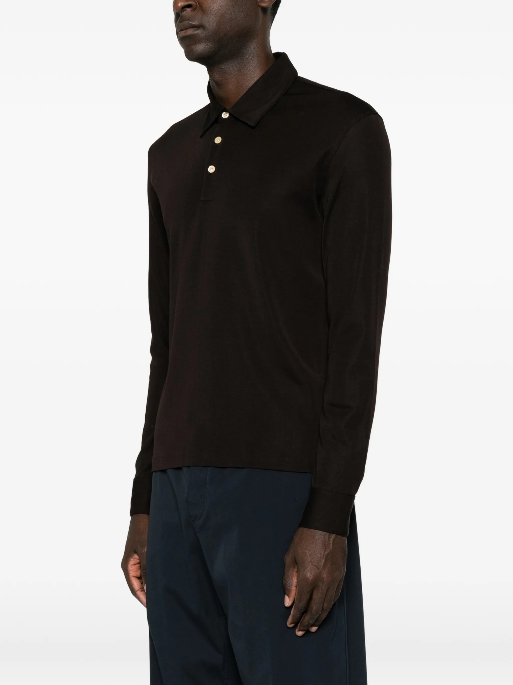Reyes long-sleeve polo shirt