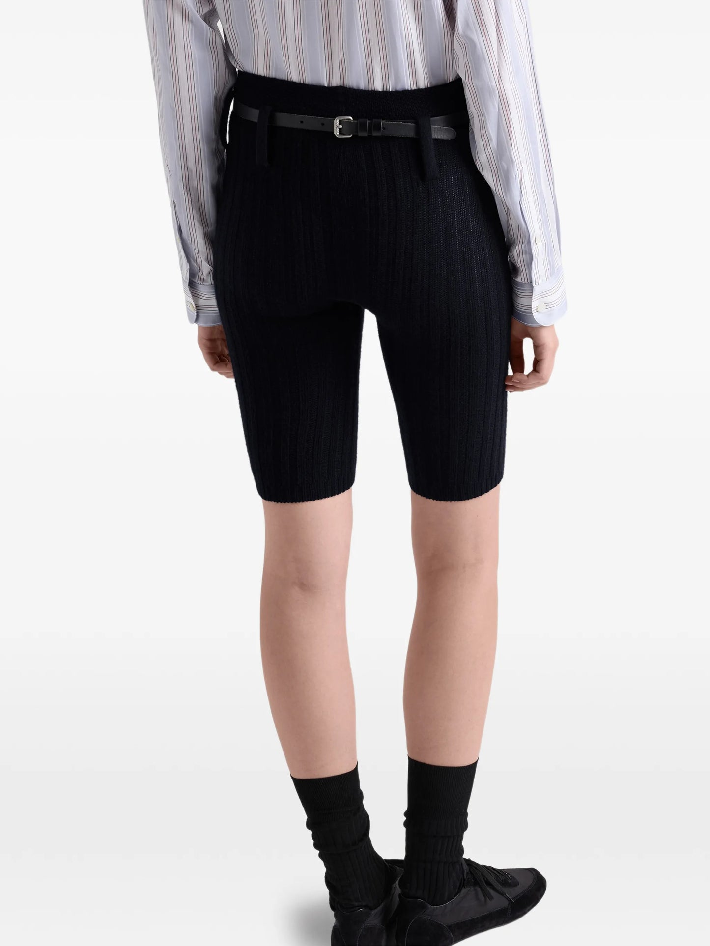wool and cashmere short leggings