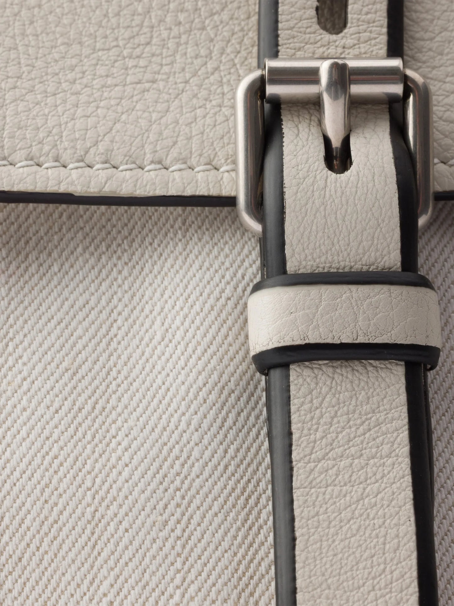 Bonnie denim and leather tote bag