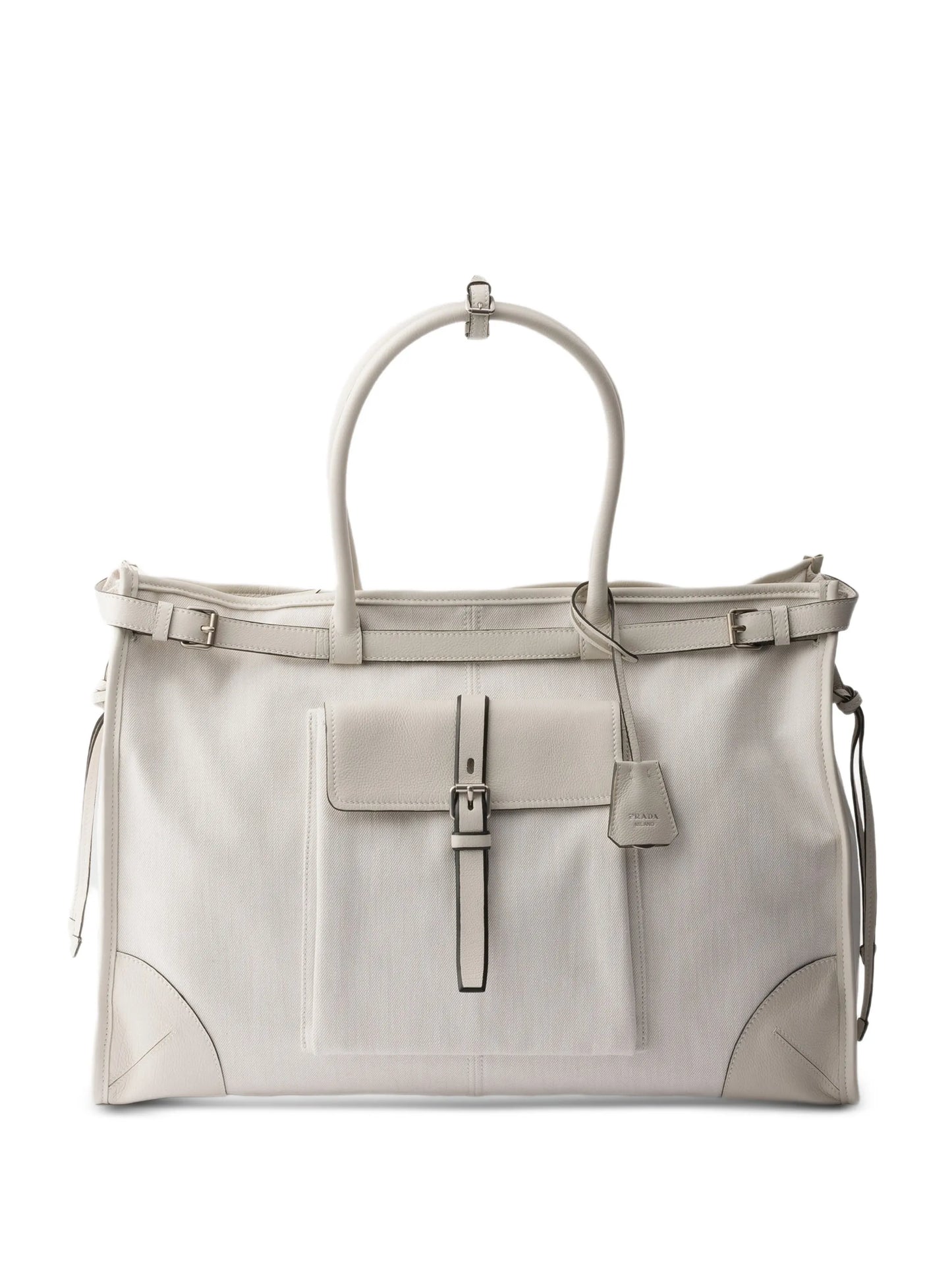 Bonnie denim and leather tote bag