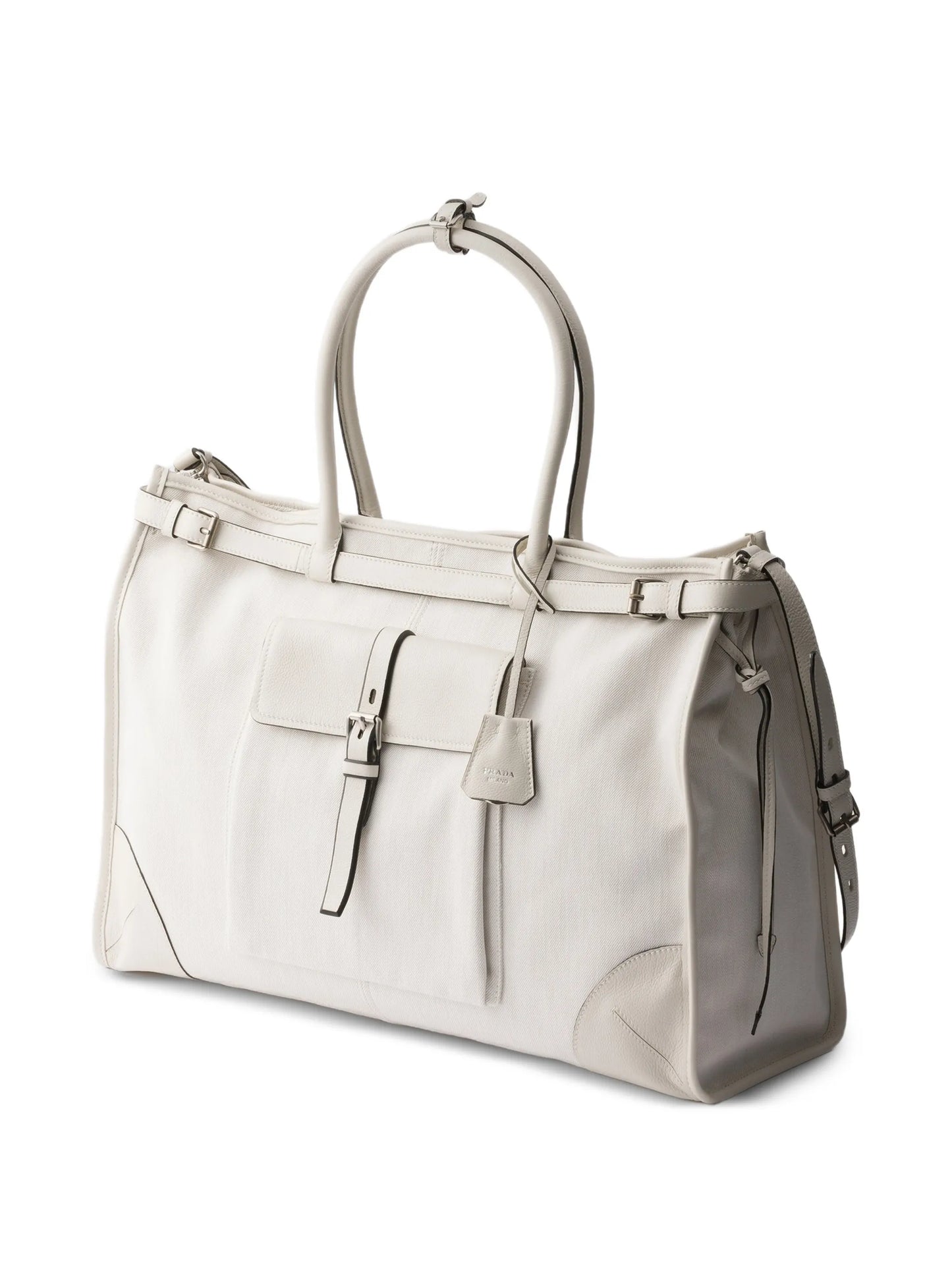 Bonnie denim and leather tote bag