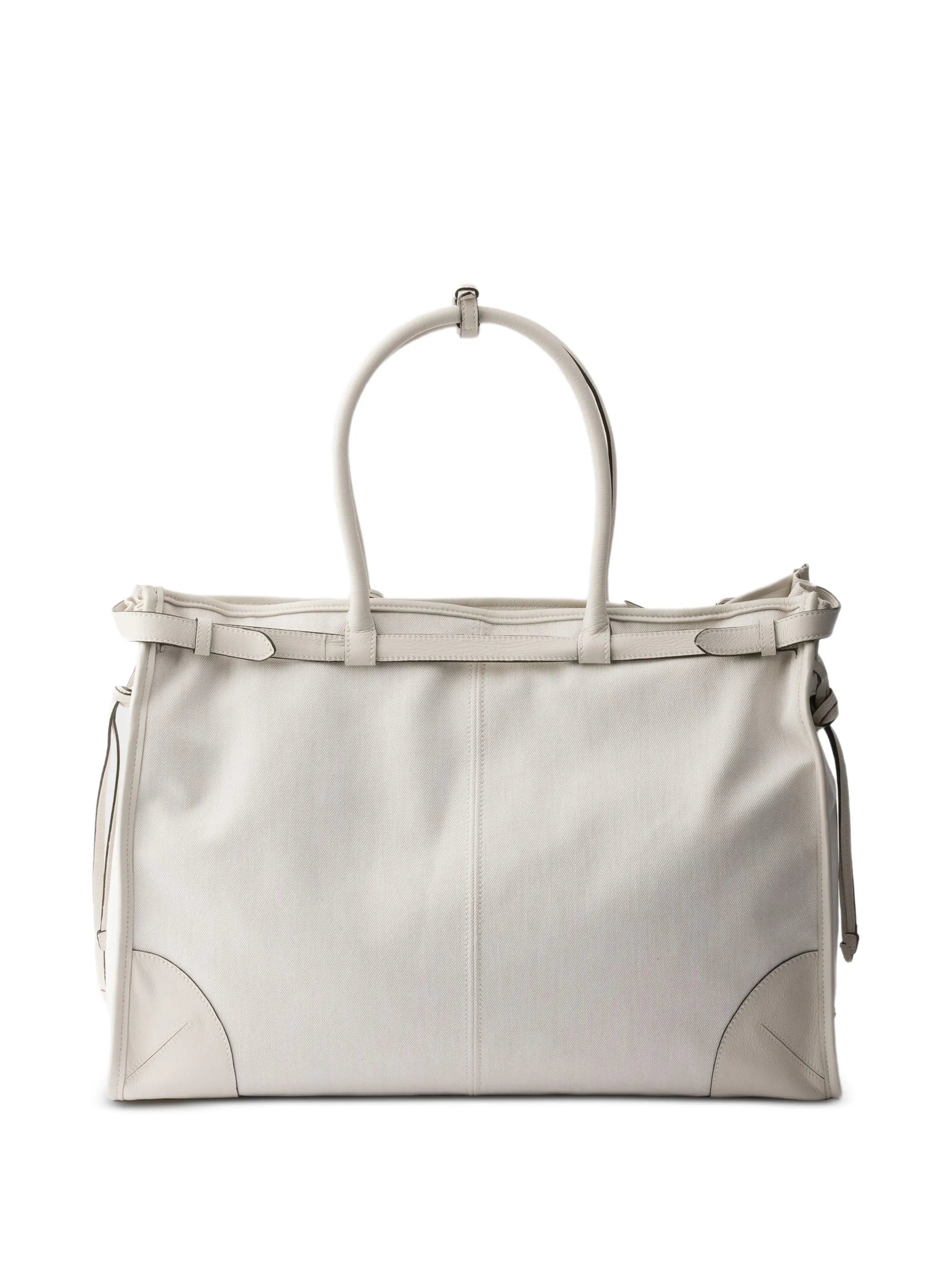Bonnie denim and leather tote bag