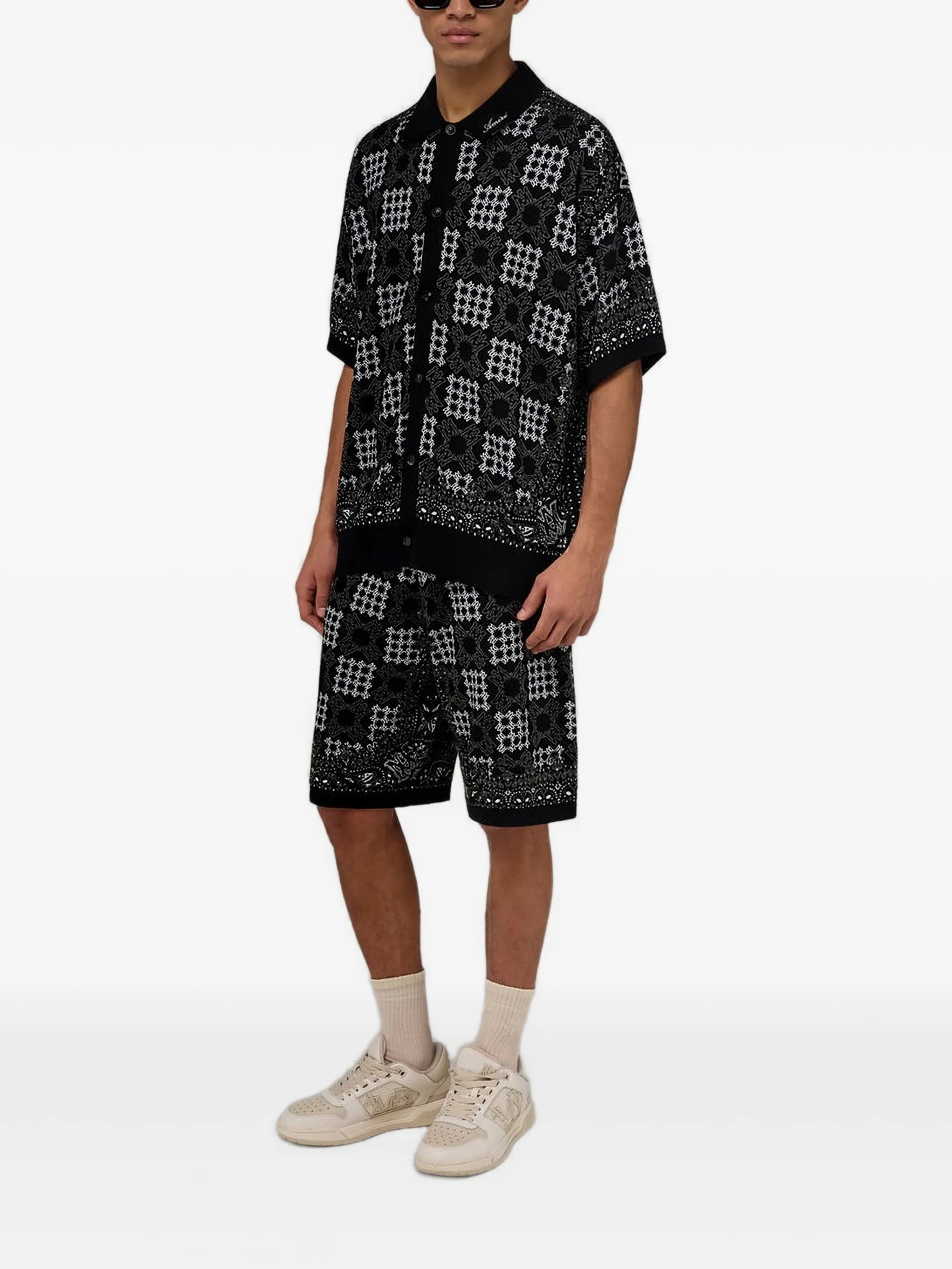 MA Quad Checker Crochet Shirt