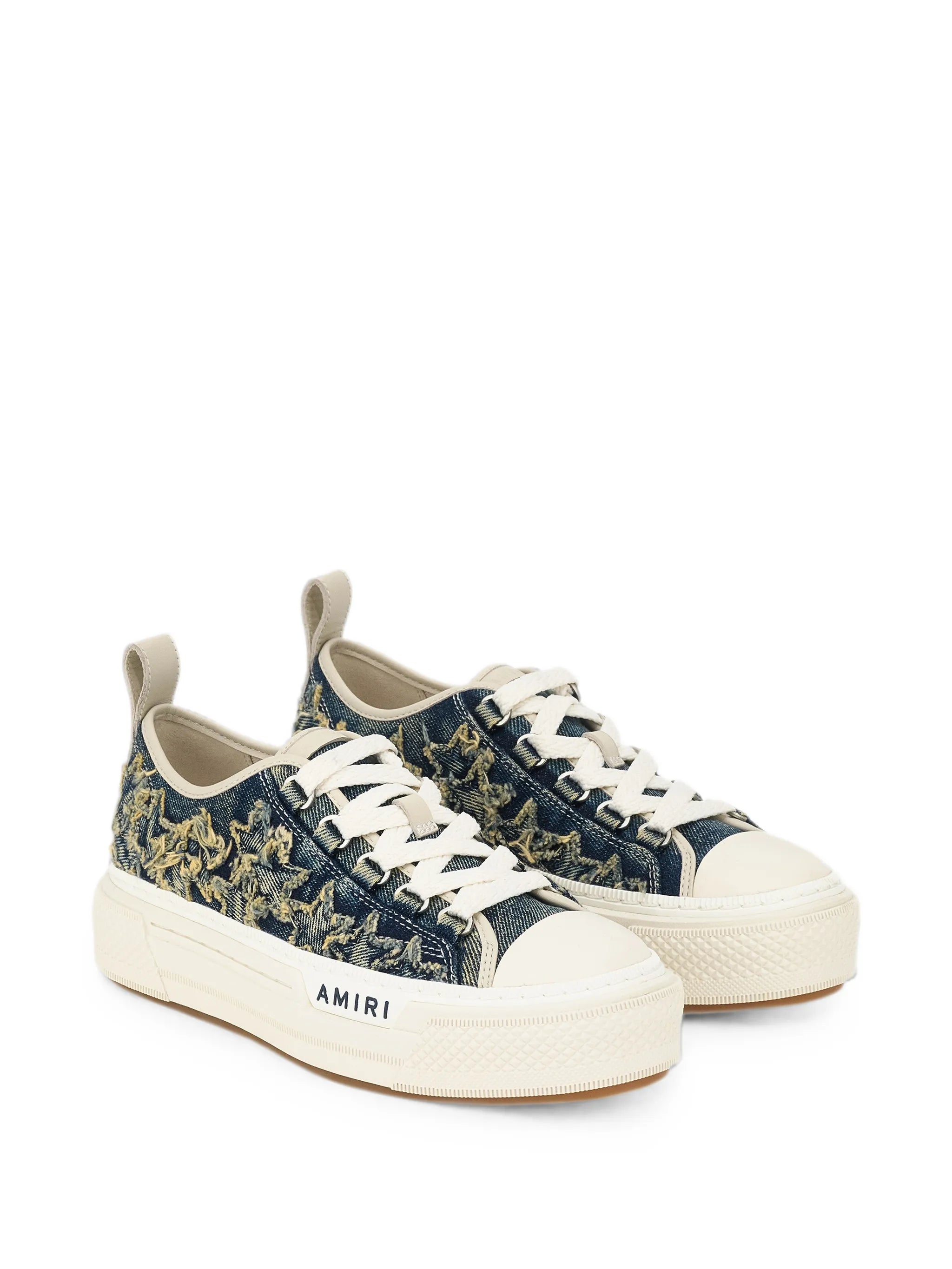 denim court low sneakers