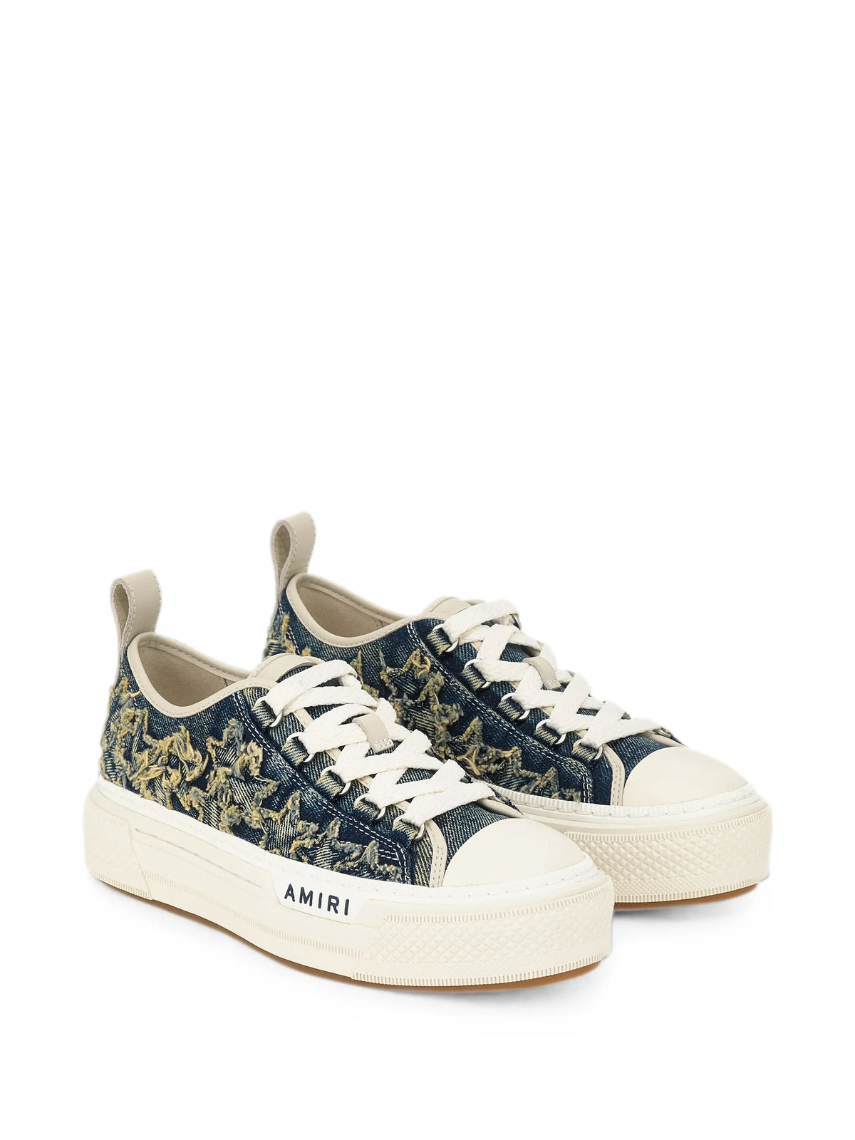 denim court low sneakers