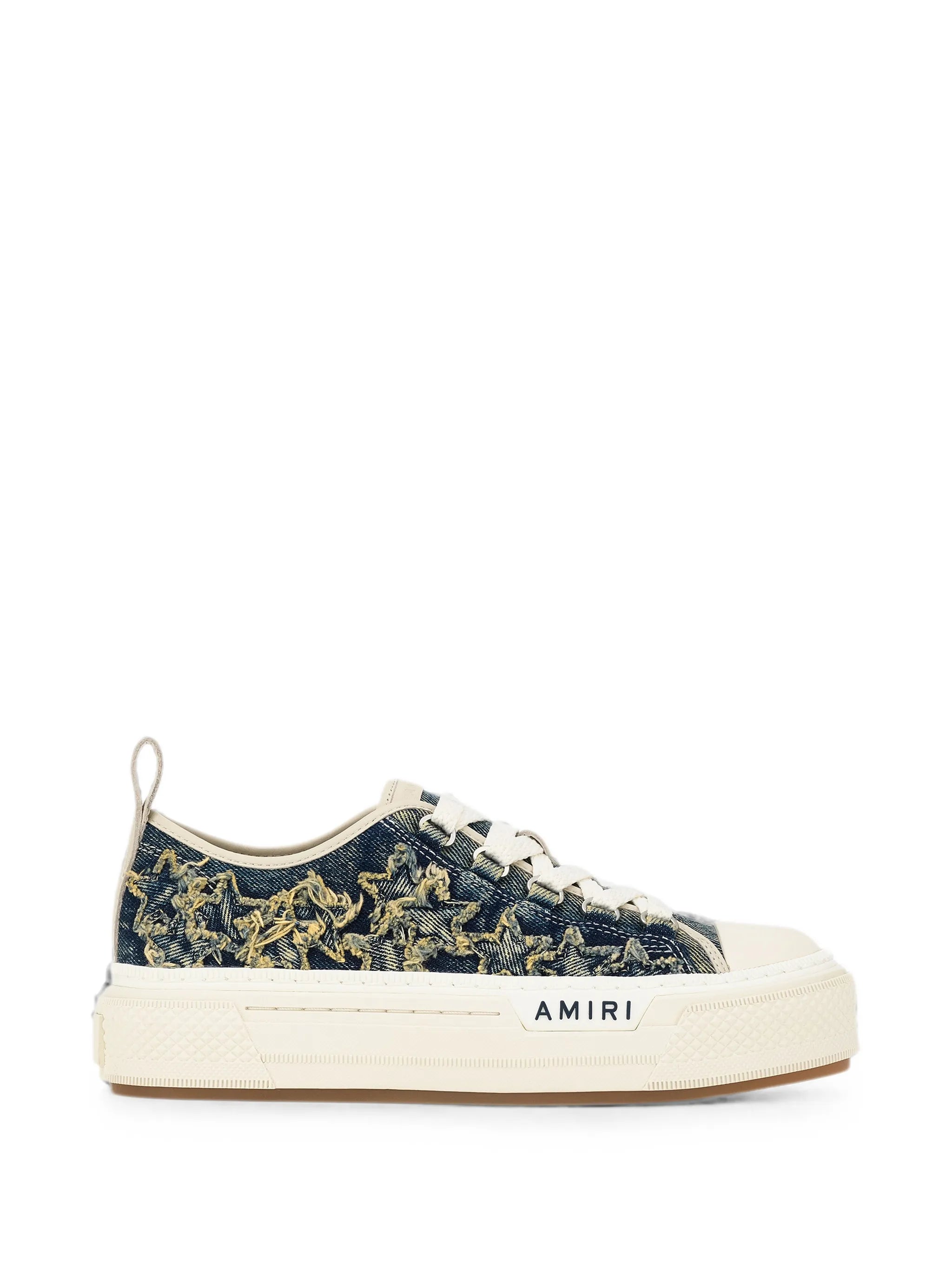 denim court low sneakers