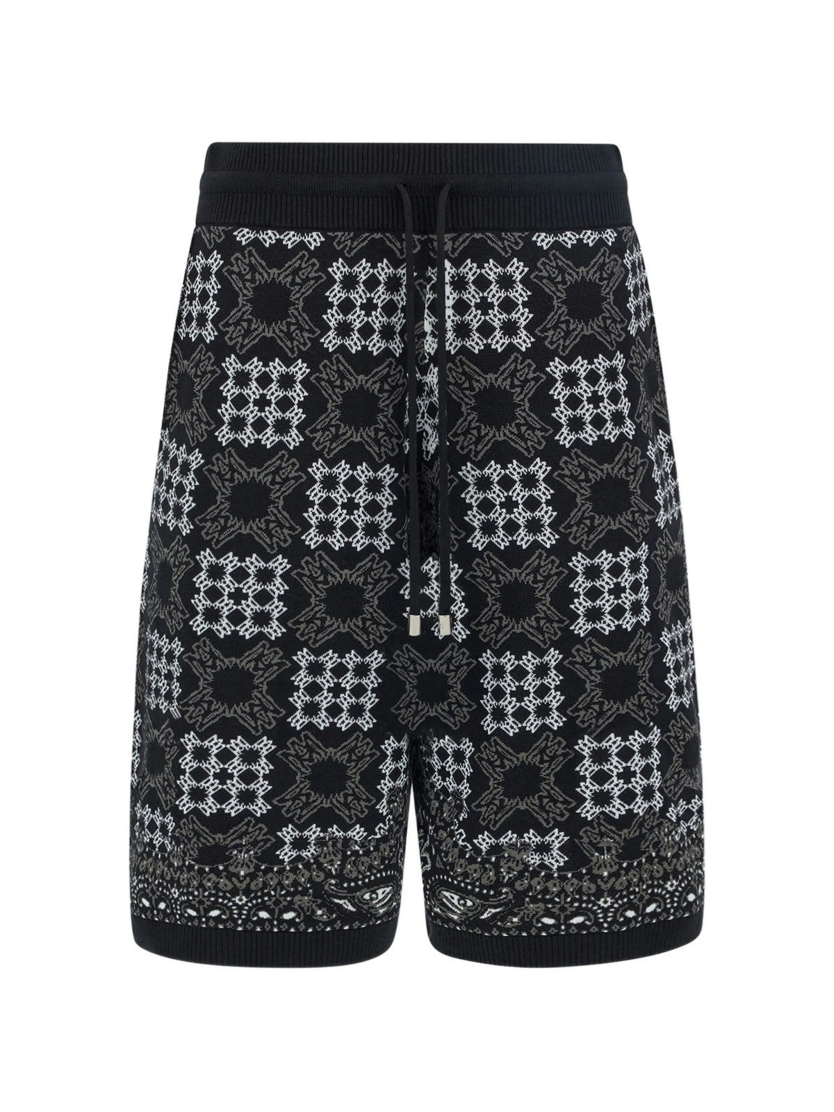 MA Quad check mesh knit shorts