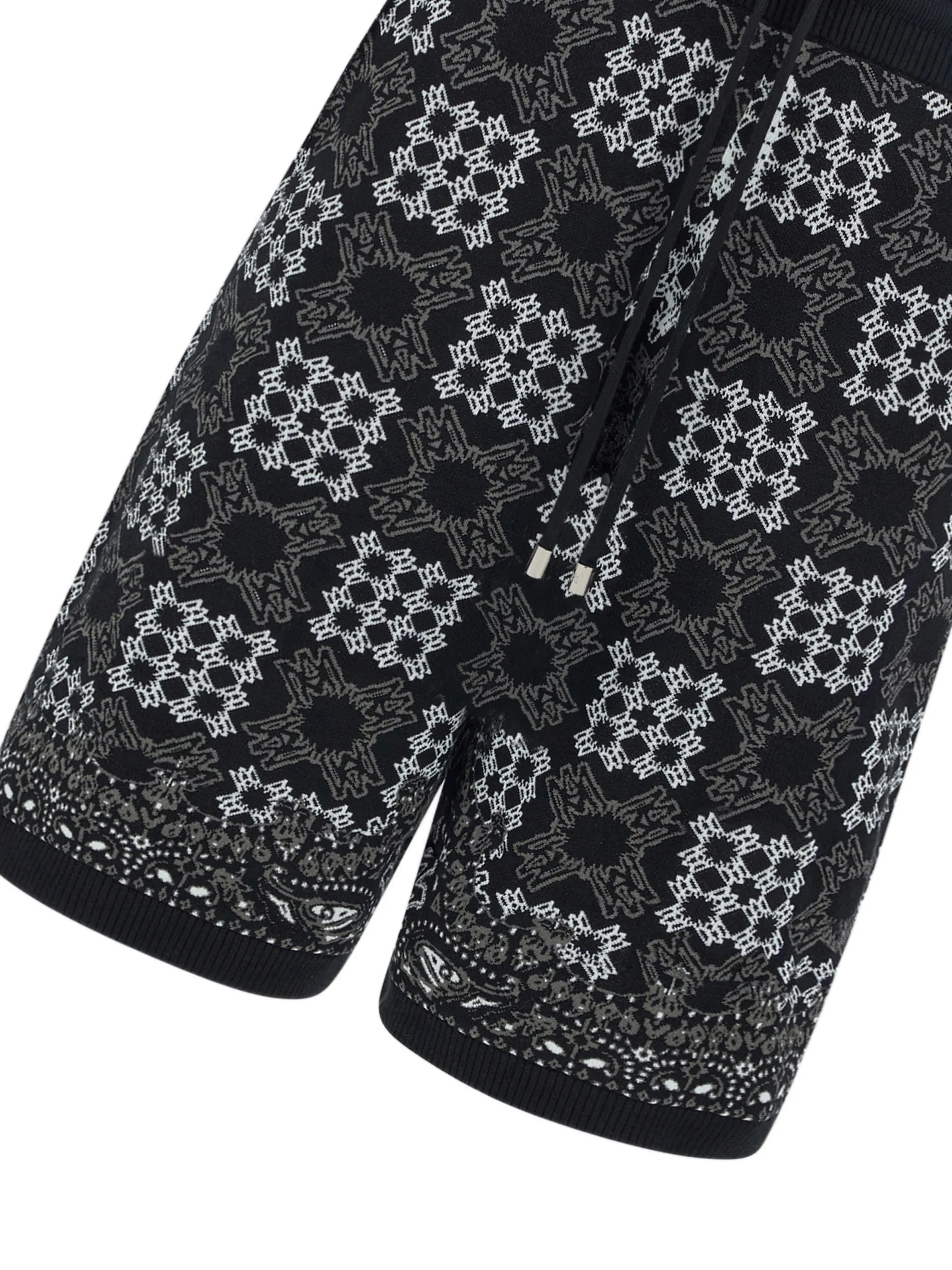 MA quad check mesh knit short