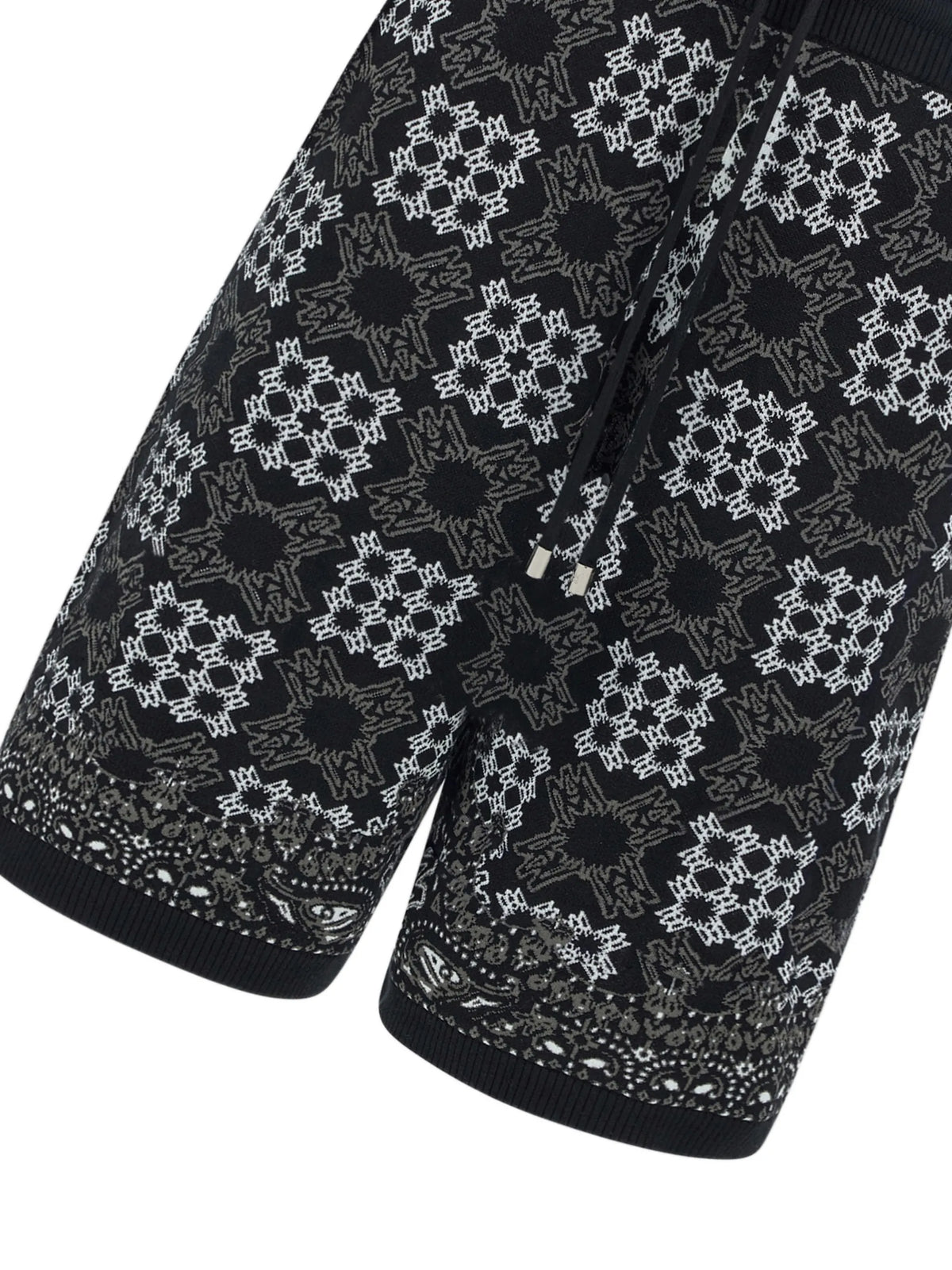 MA quad check mesh knit short