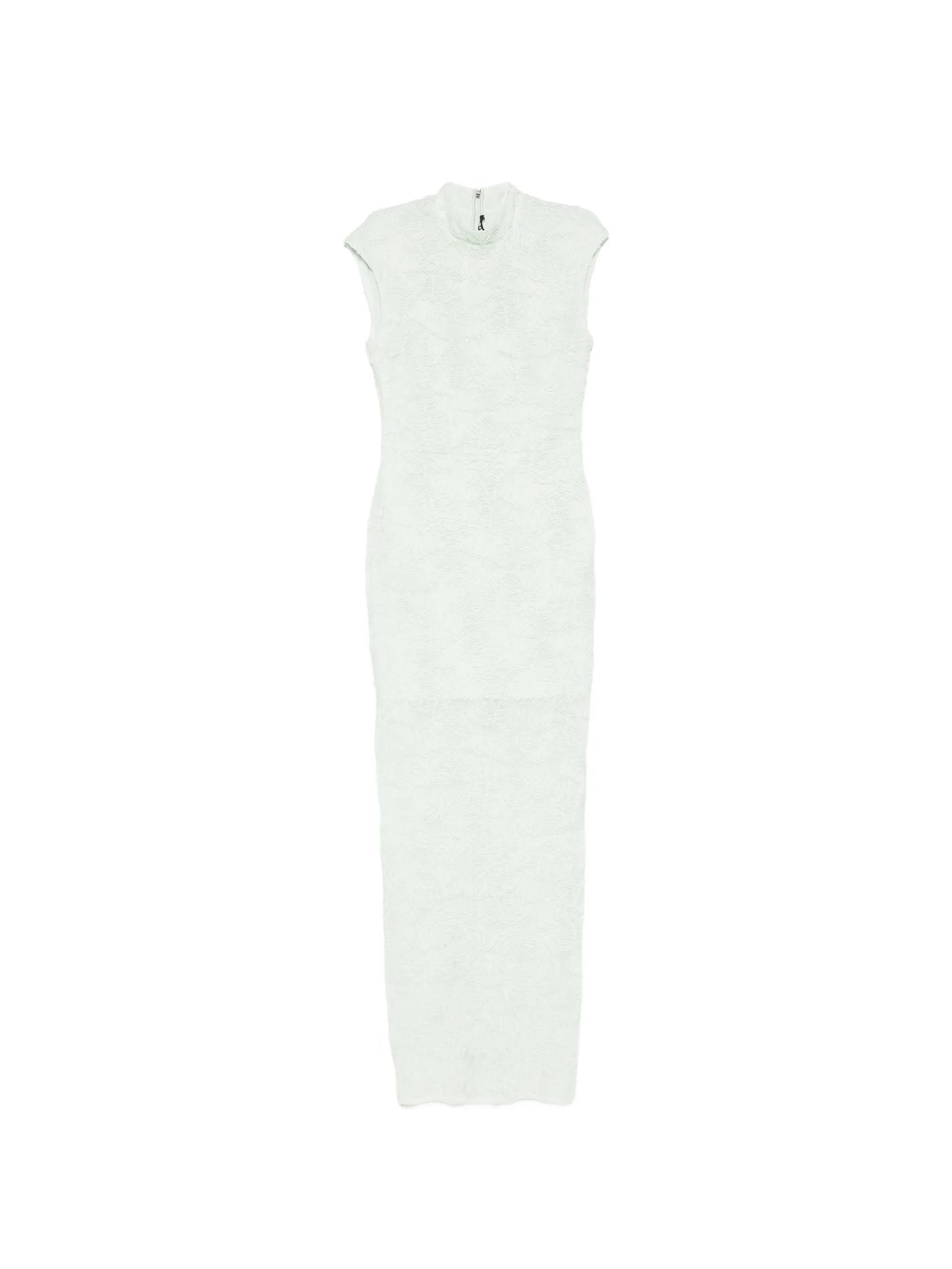 textured-finish sleeveless maxi dress