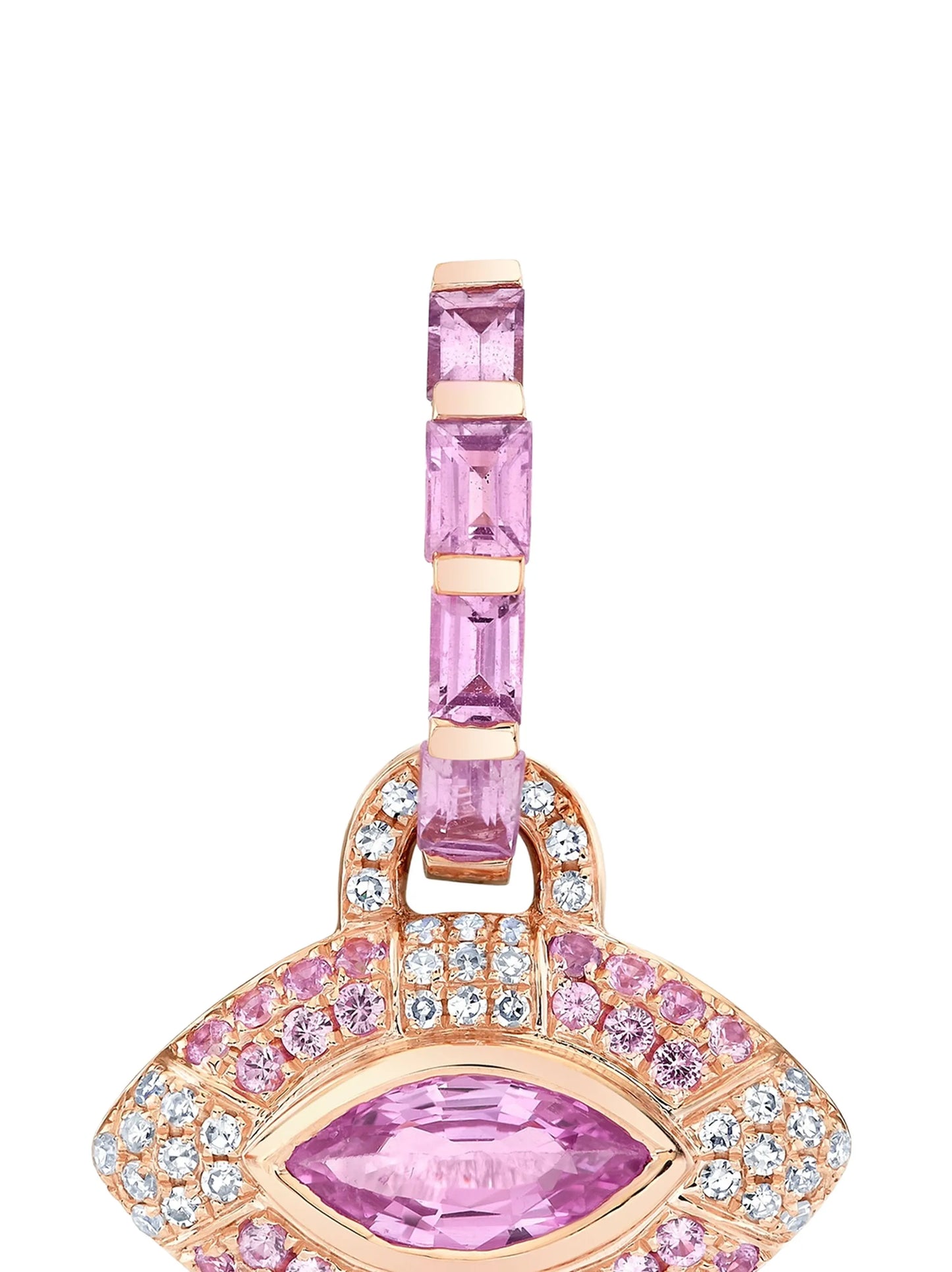 sapphire and diamond hoop earrings