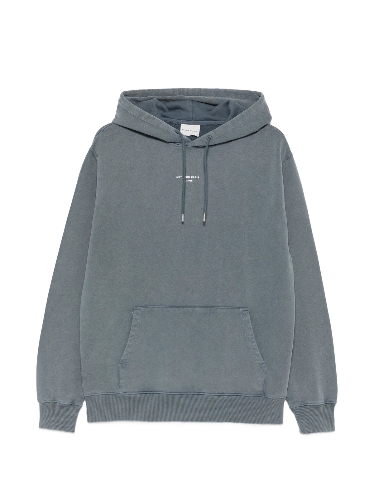 Classic slogan-print drawstring hoodie