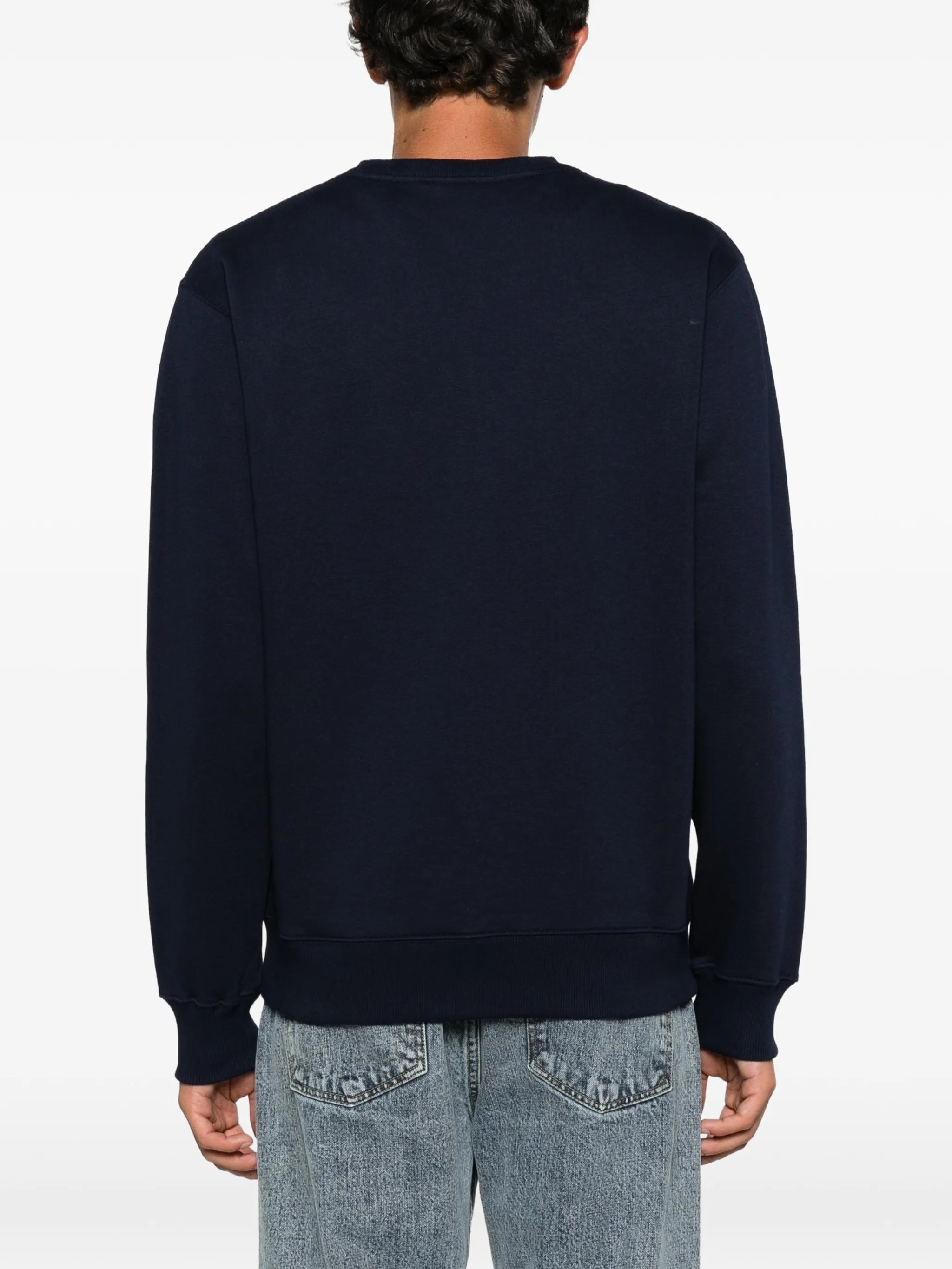 column-print sweatshirt