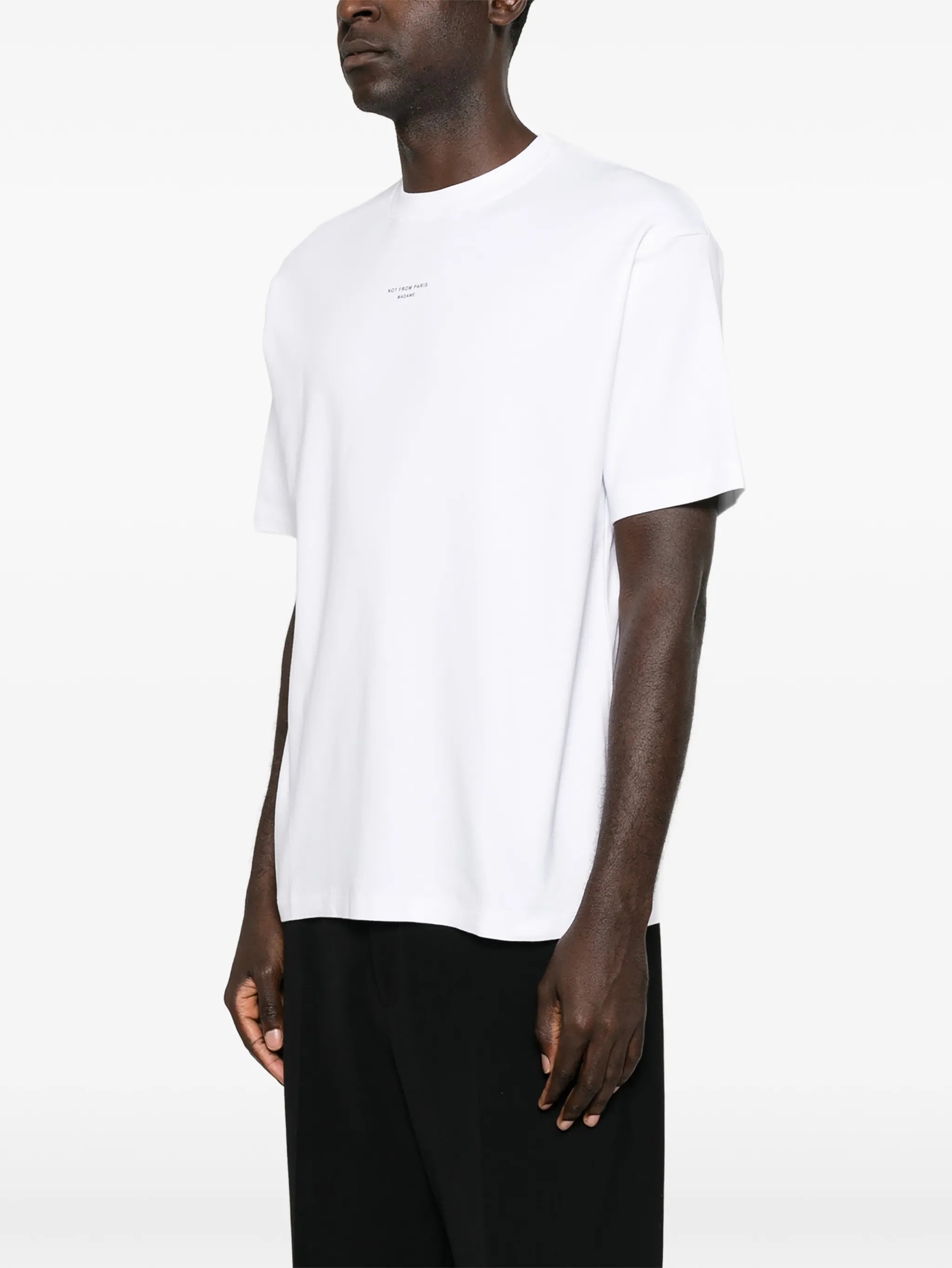 slogan-print T-shirt