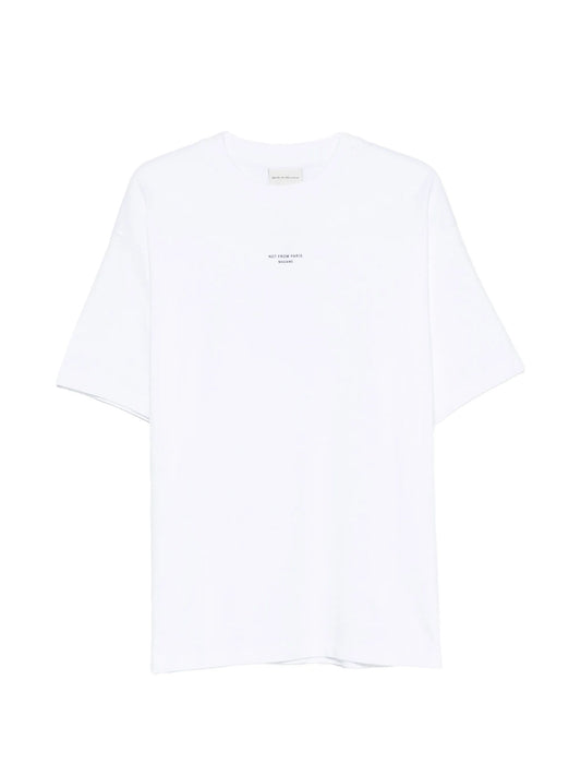 slogan-print T-shirt