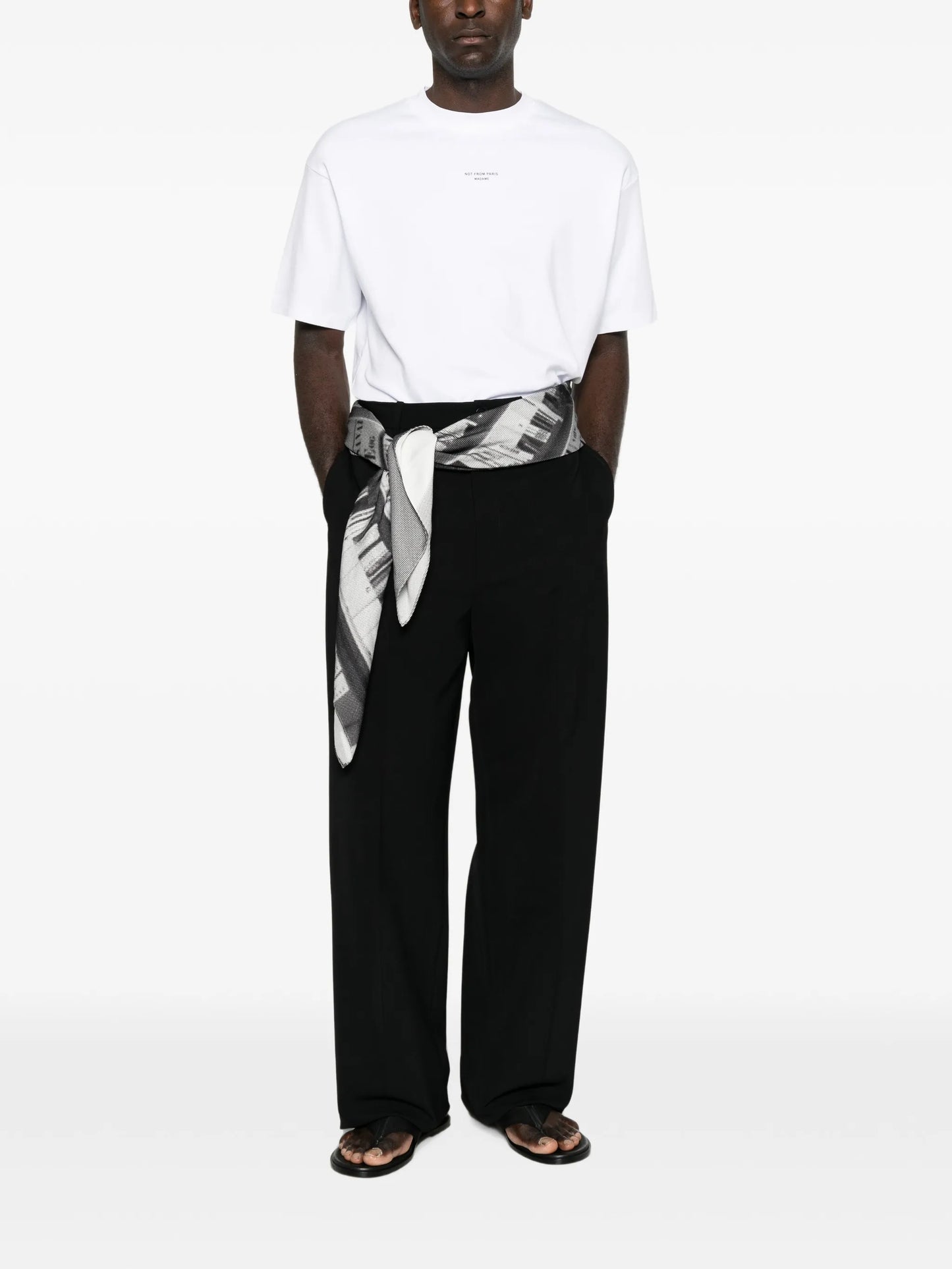 slogan-print T-shirt