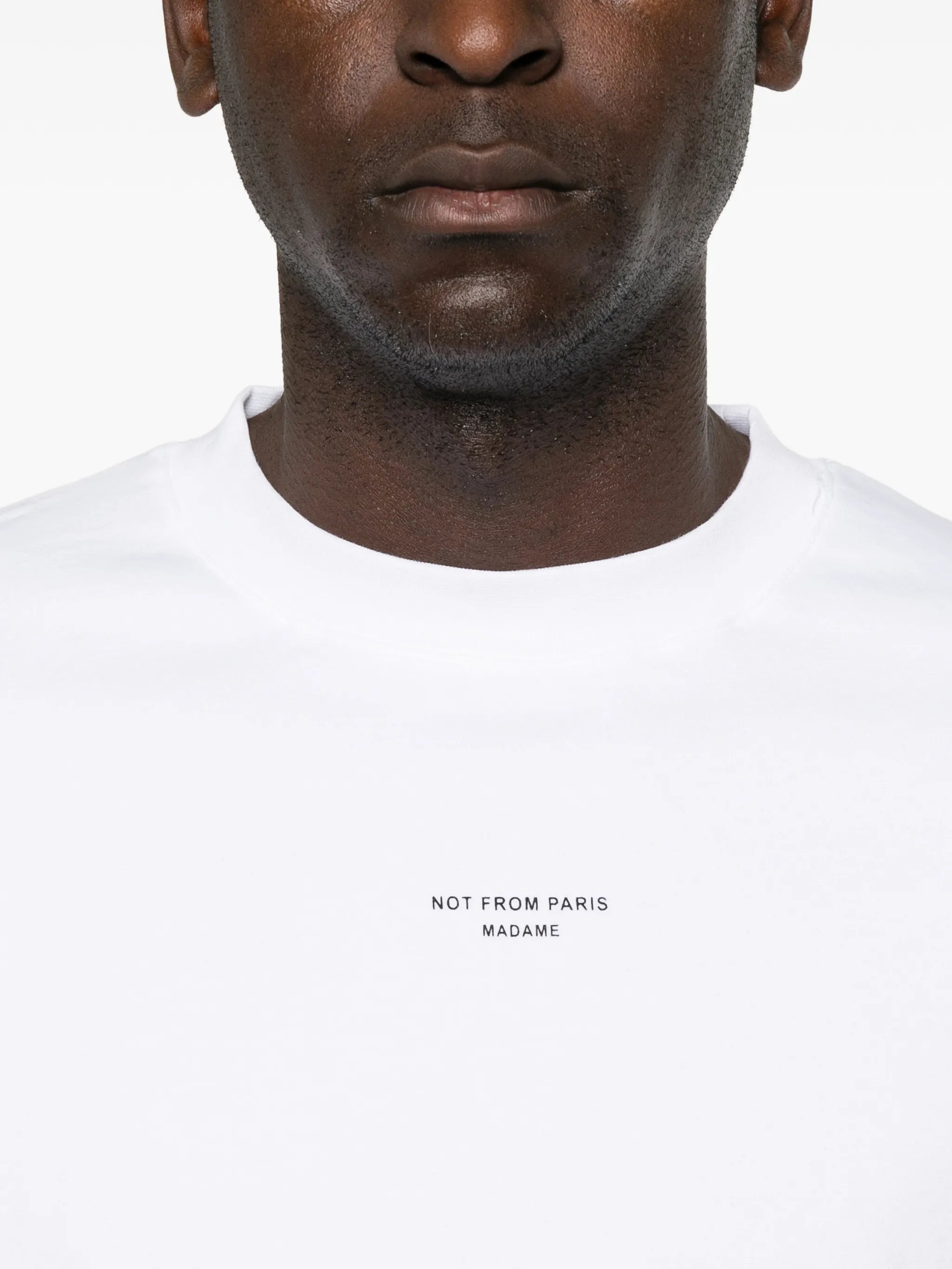 slogan-print T-shirt