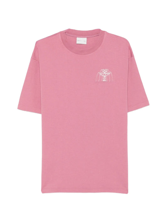 fountain-print T-shirt