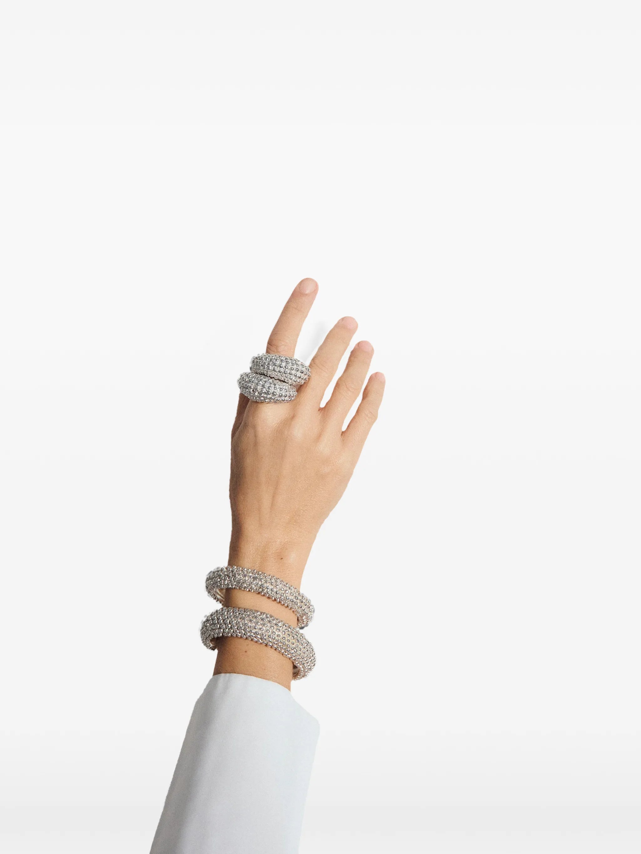 Royal rhodium-plated bracelet