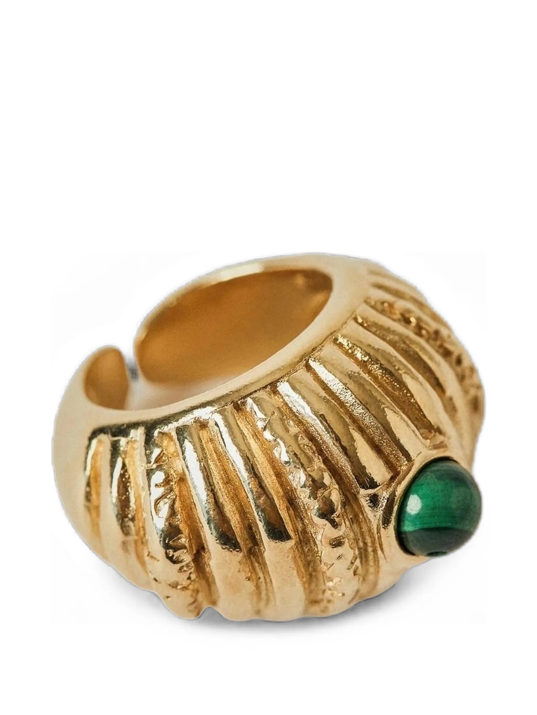 Reef malachite ring