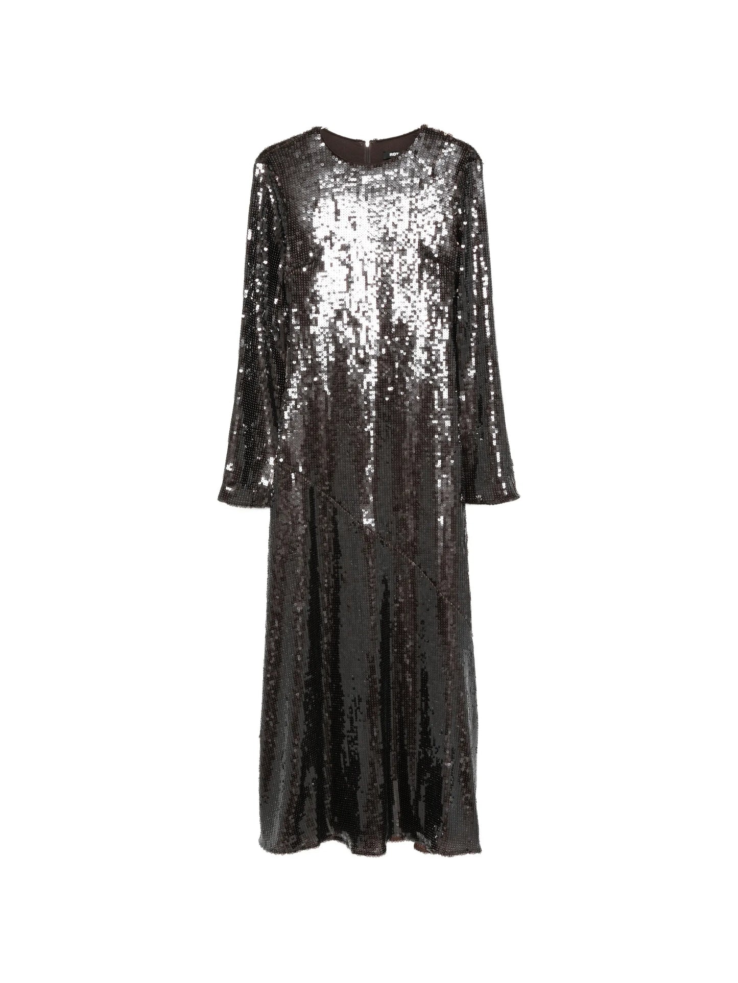 sequin-embellished long-sleeve maxi dress