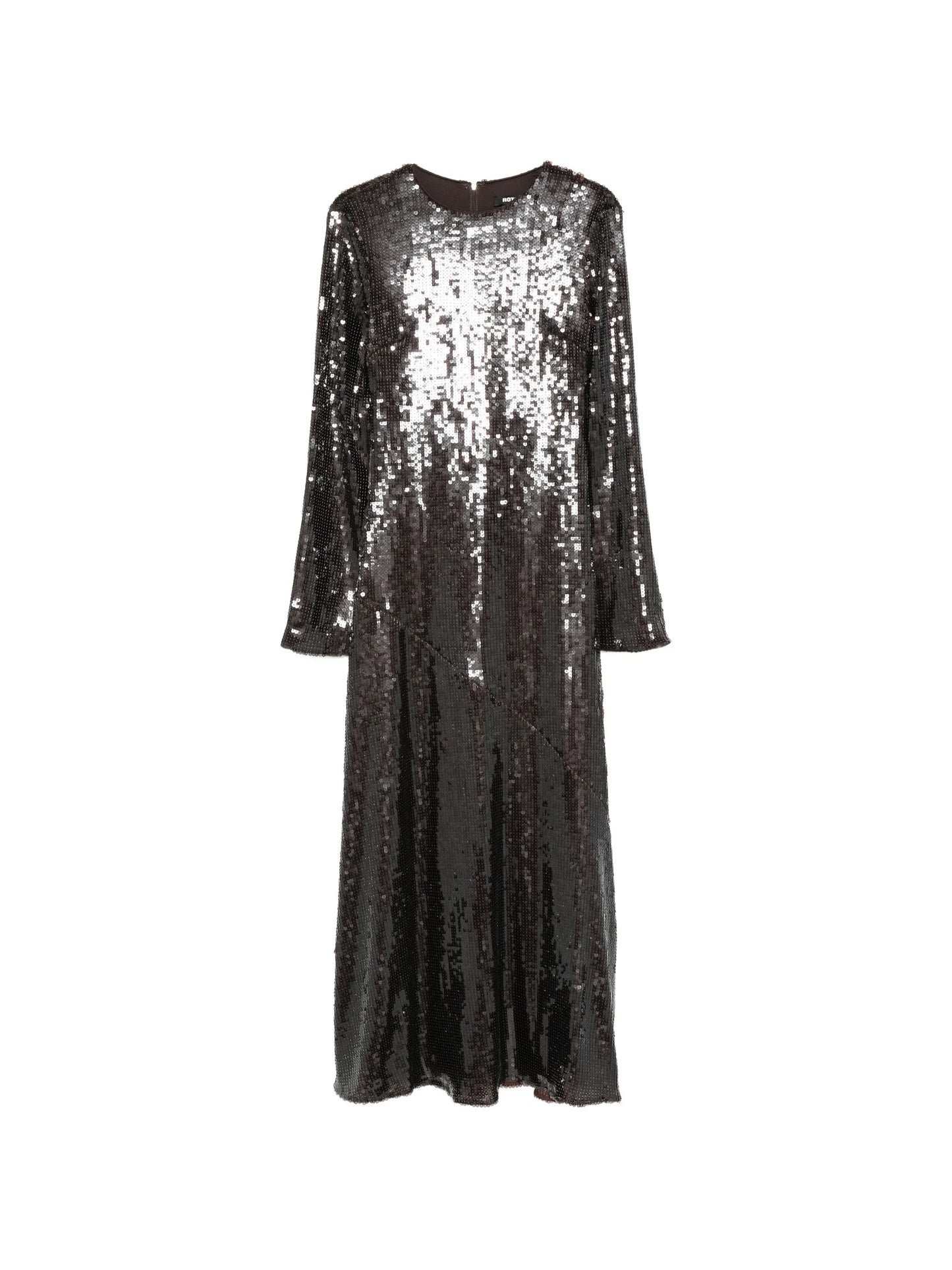 sequin-embellished long-sleeve maxi dress