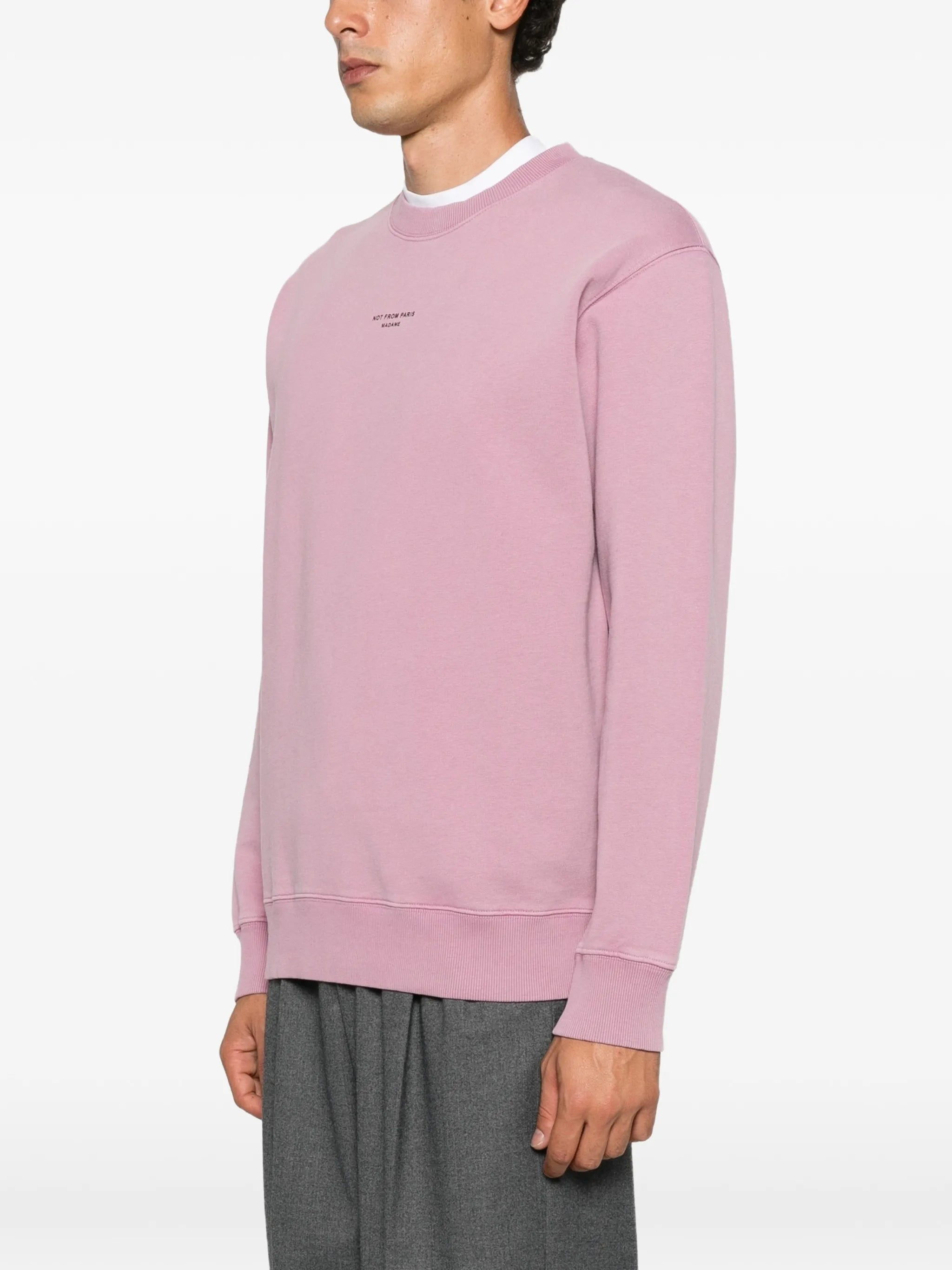 slogan-print sweatshirt